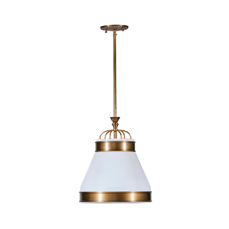 heritage white/heritage bronze pendant light