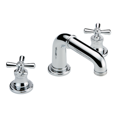 chrome polished faucet