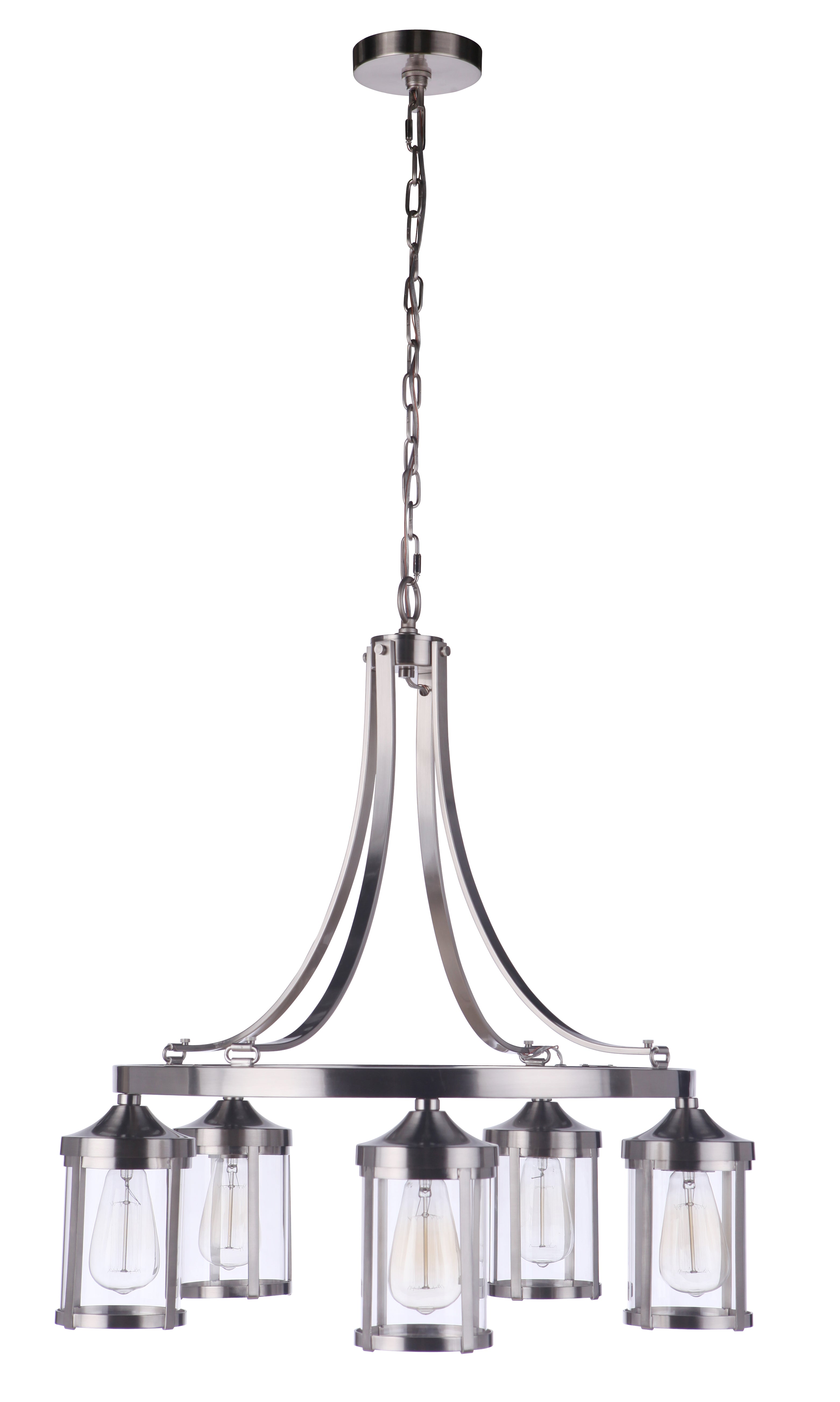 brushed polished nickel chandeliers