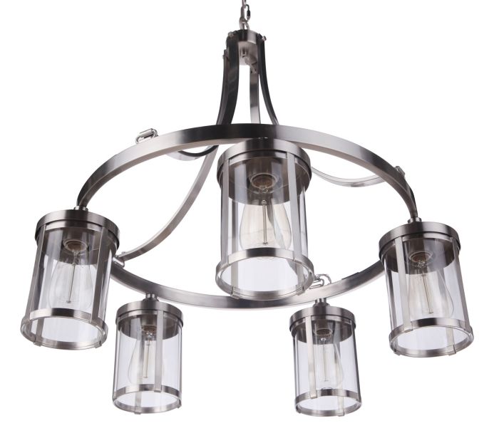 brushed polished nickel chandeliers
