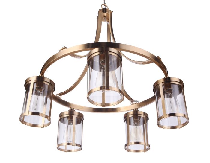 satin brass chandeliers