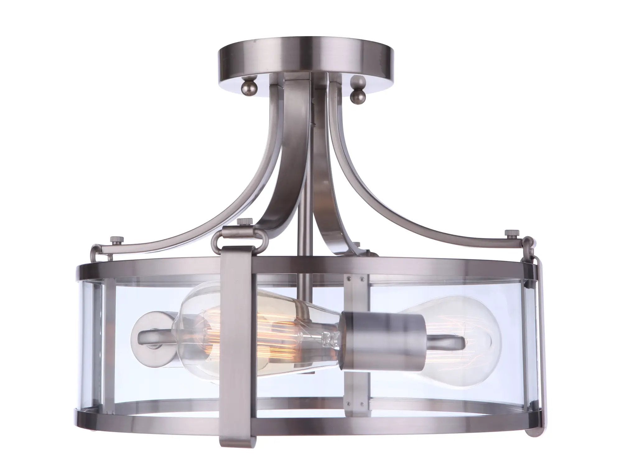 brushed polished nickel ceiling mount