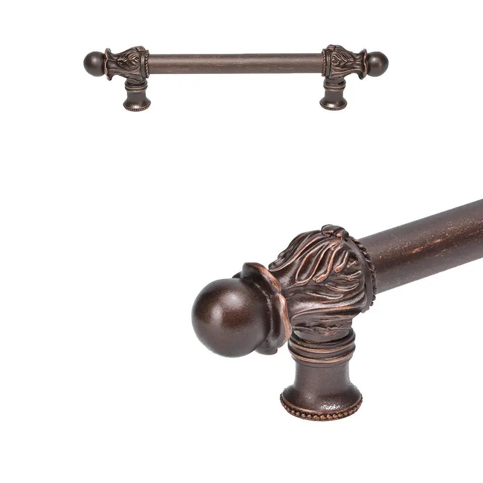 Carpe Diem Acanthus II Romanesque Style Appliance/Long Pull - 5/8" Smooth Bar by Carpe Diem