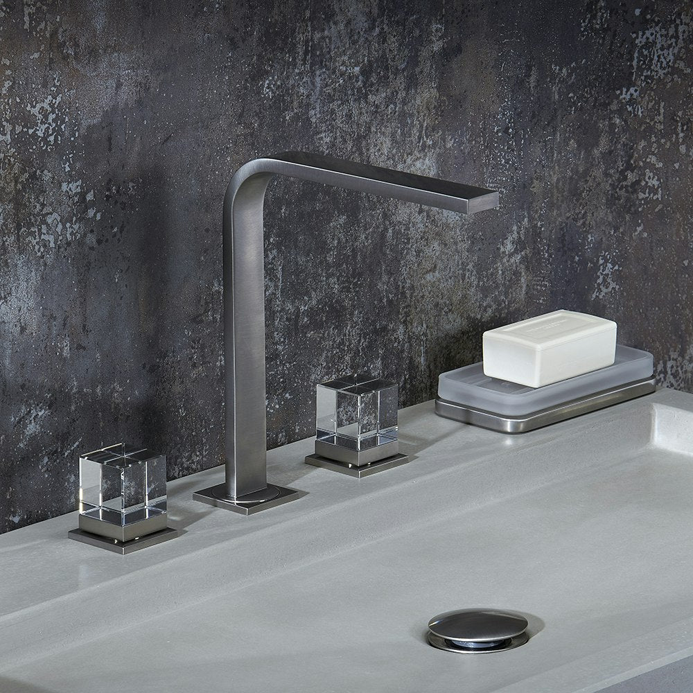 chrome polished faucet