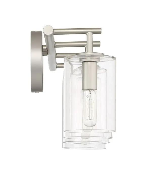satin nickel wall sconces