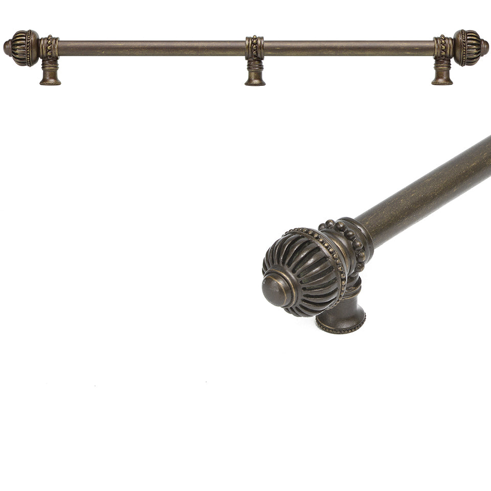 Carpe Diem Cricket Cage Large Finial Appliance/Long Pull - 5/8" Smooth Bar and Center Brace