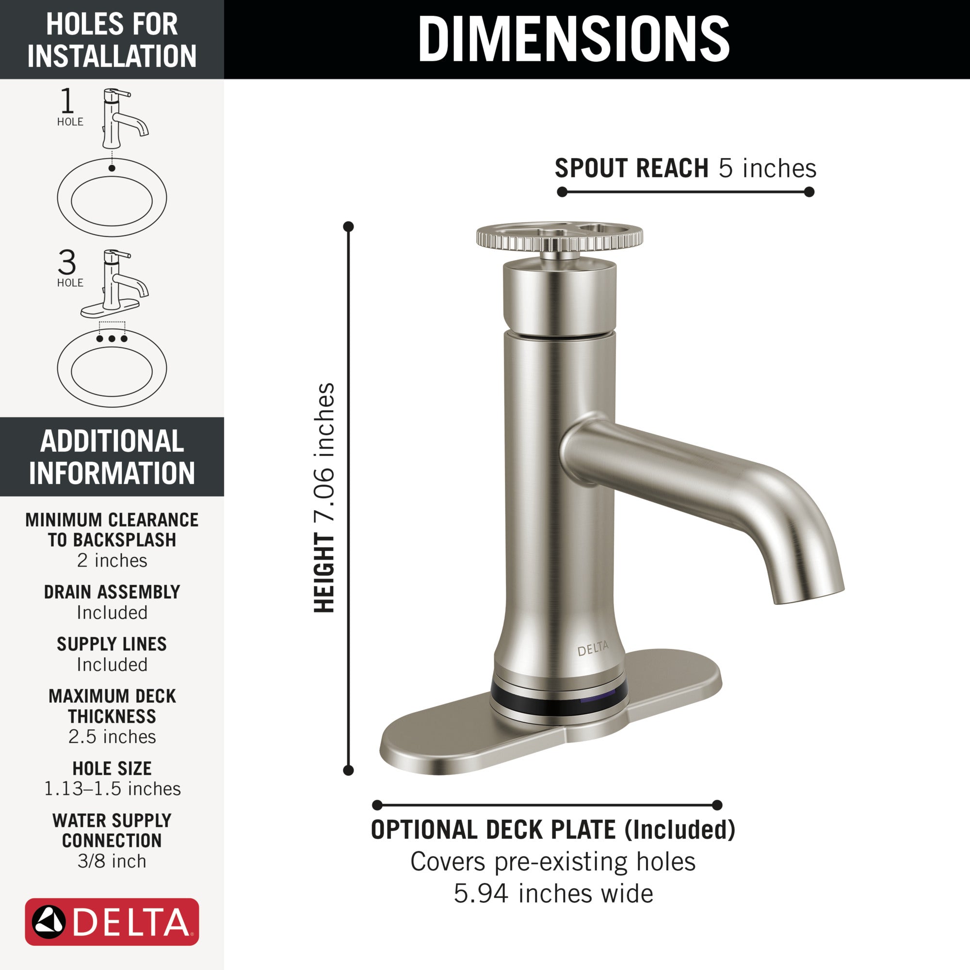 stainless bathroom faucet