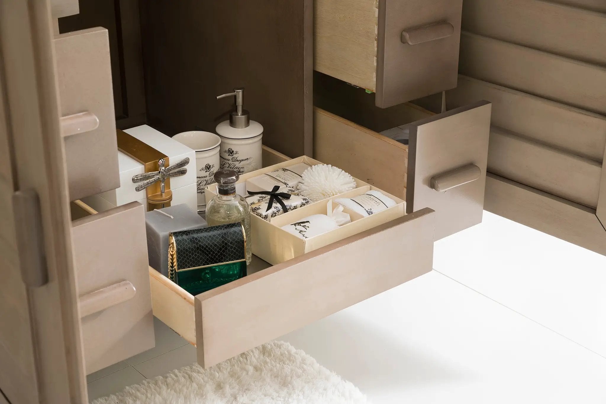 whitewashed walnut vanity