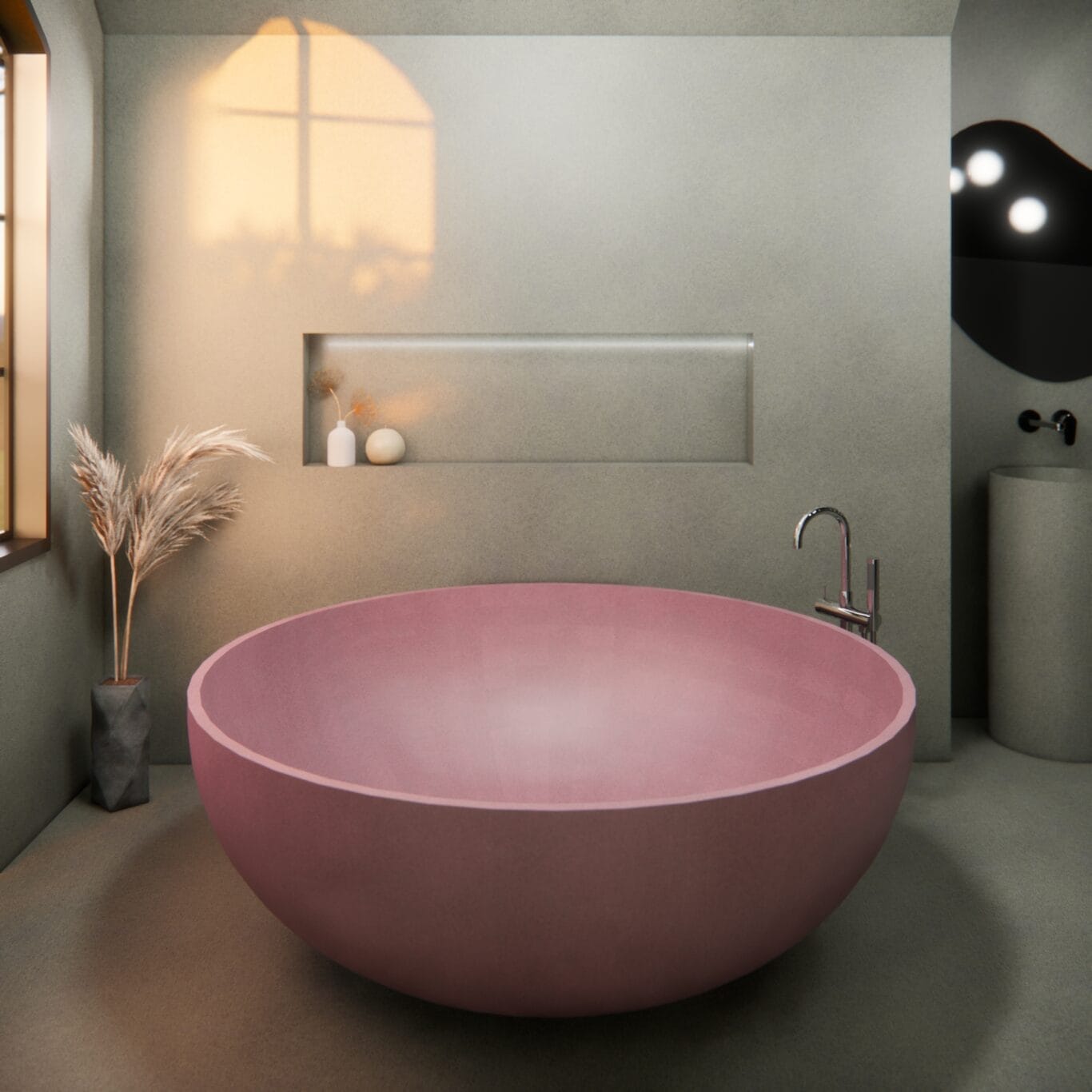 Balux Kopa 65 Concrete Freestanding Bathtub