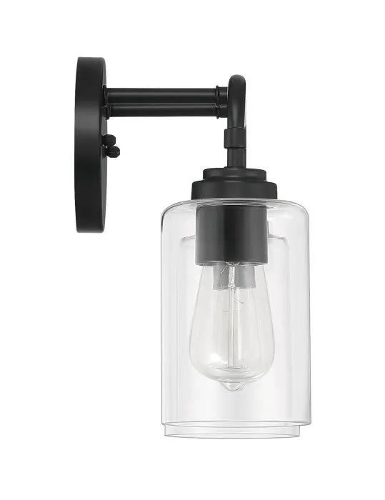 flat black wall sconces