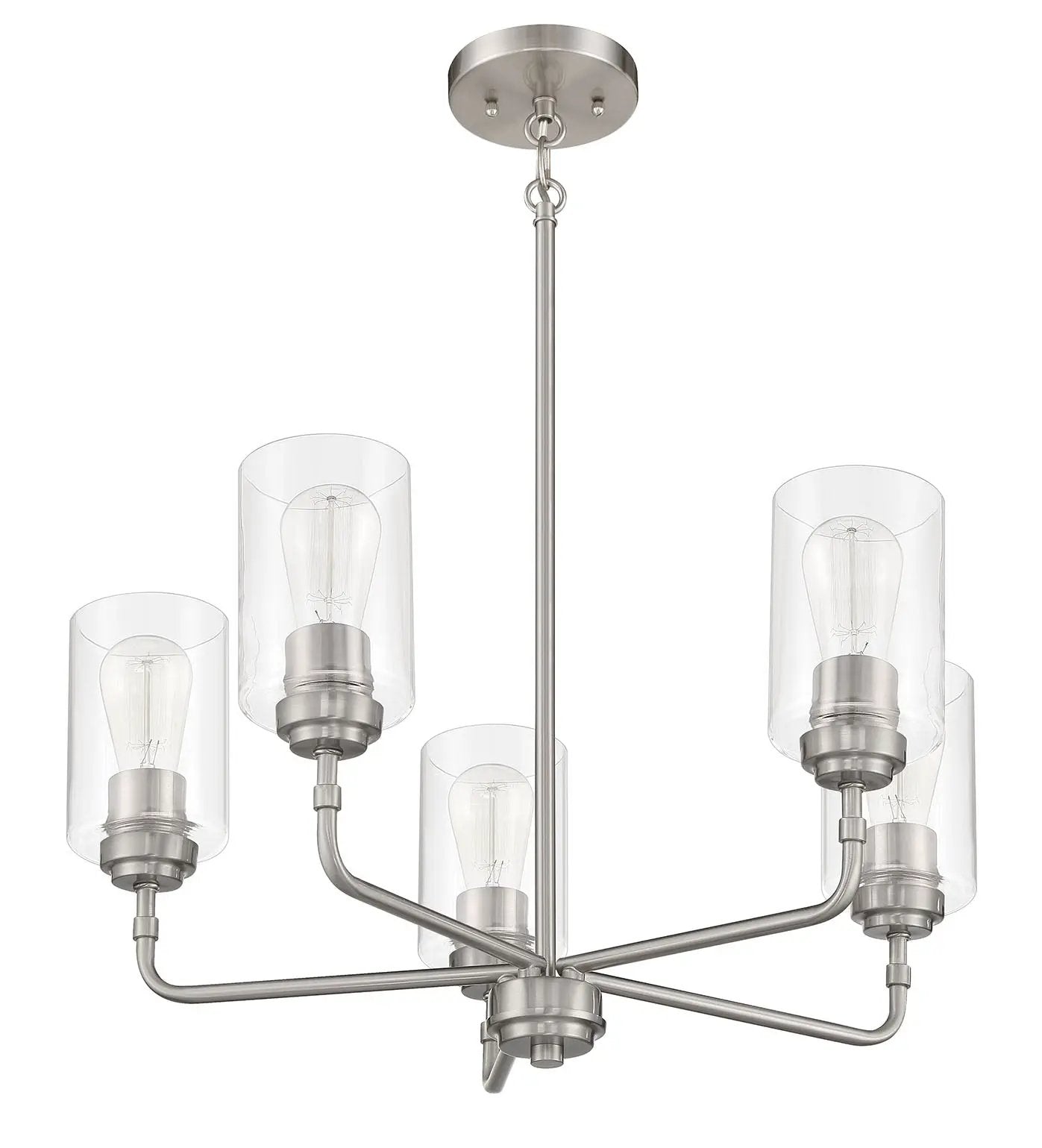 brushed polished nickel chandeliers