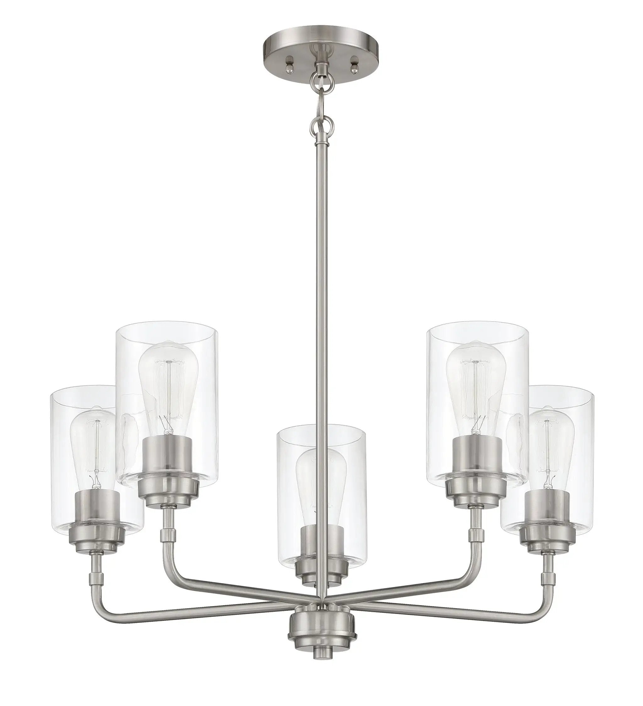 brushed polished nickel chandeliers