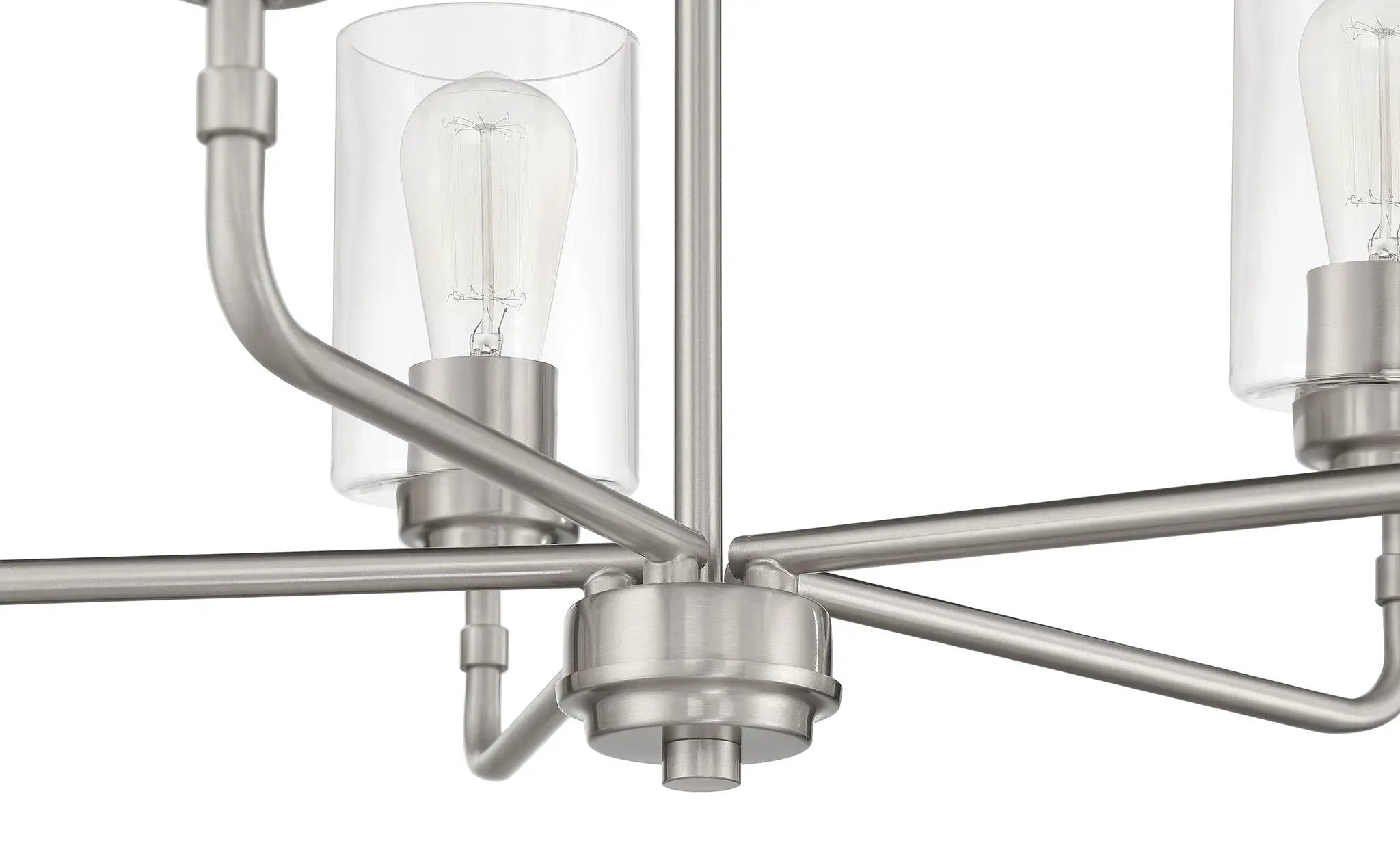 brushed polished nickel chandeliers