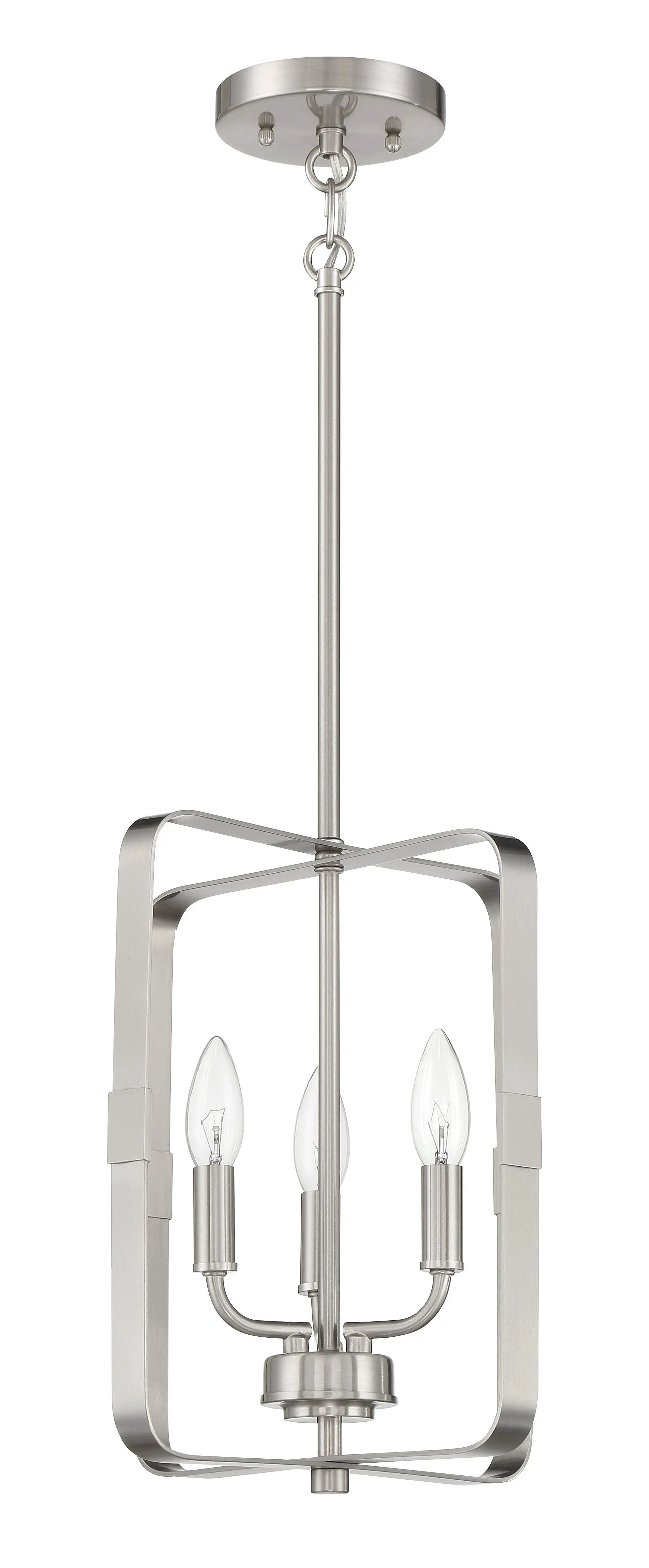brushed polished nickel ceiling mount