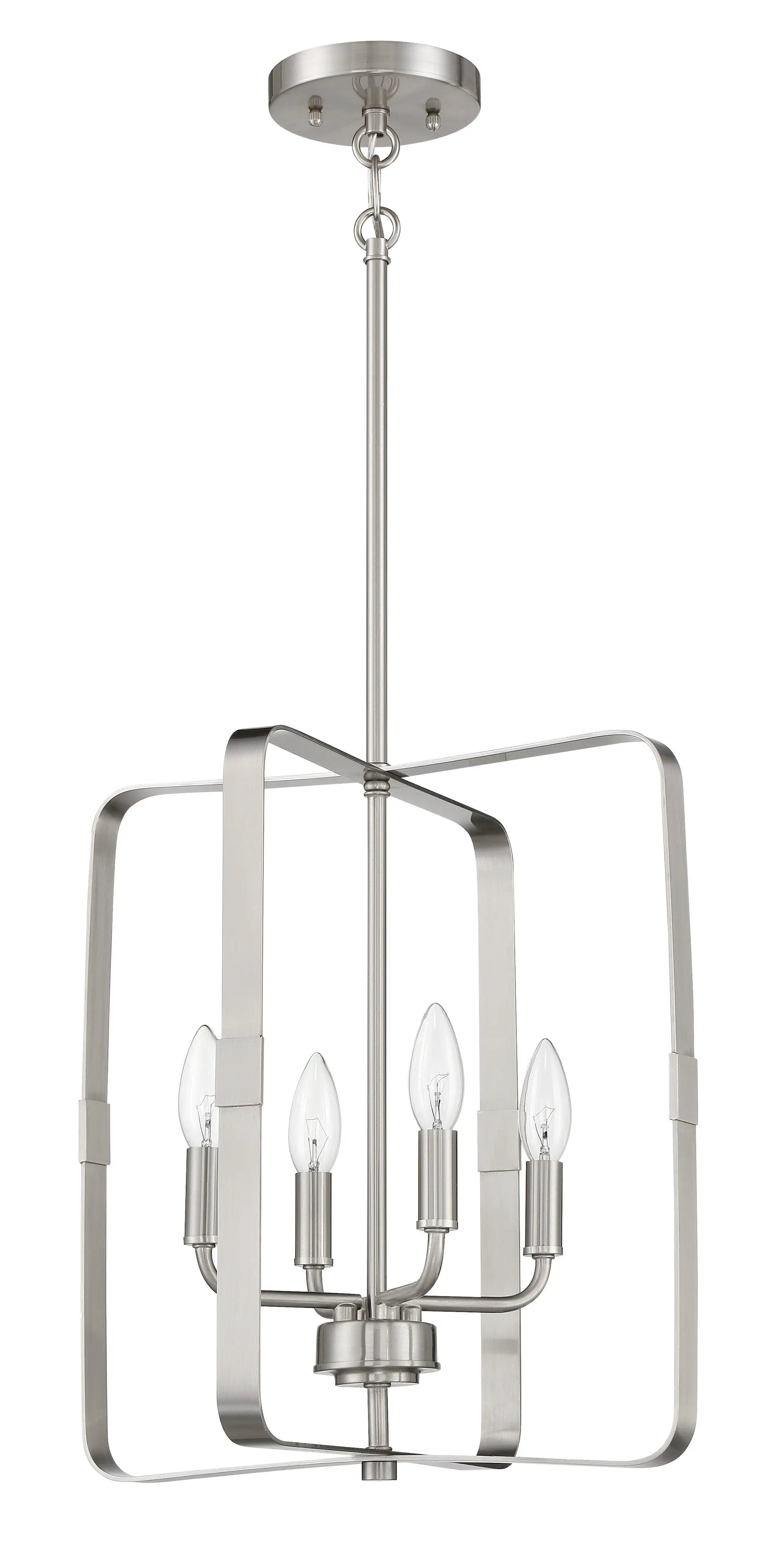 brushed polished nickel ceiling mount