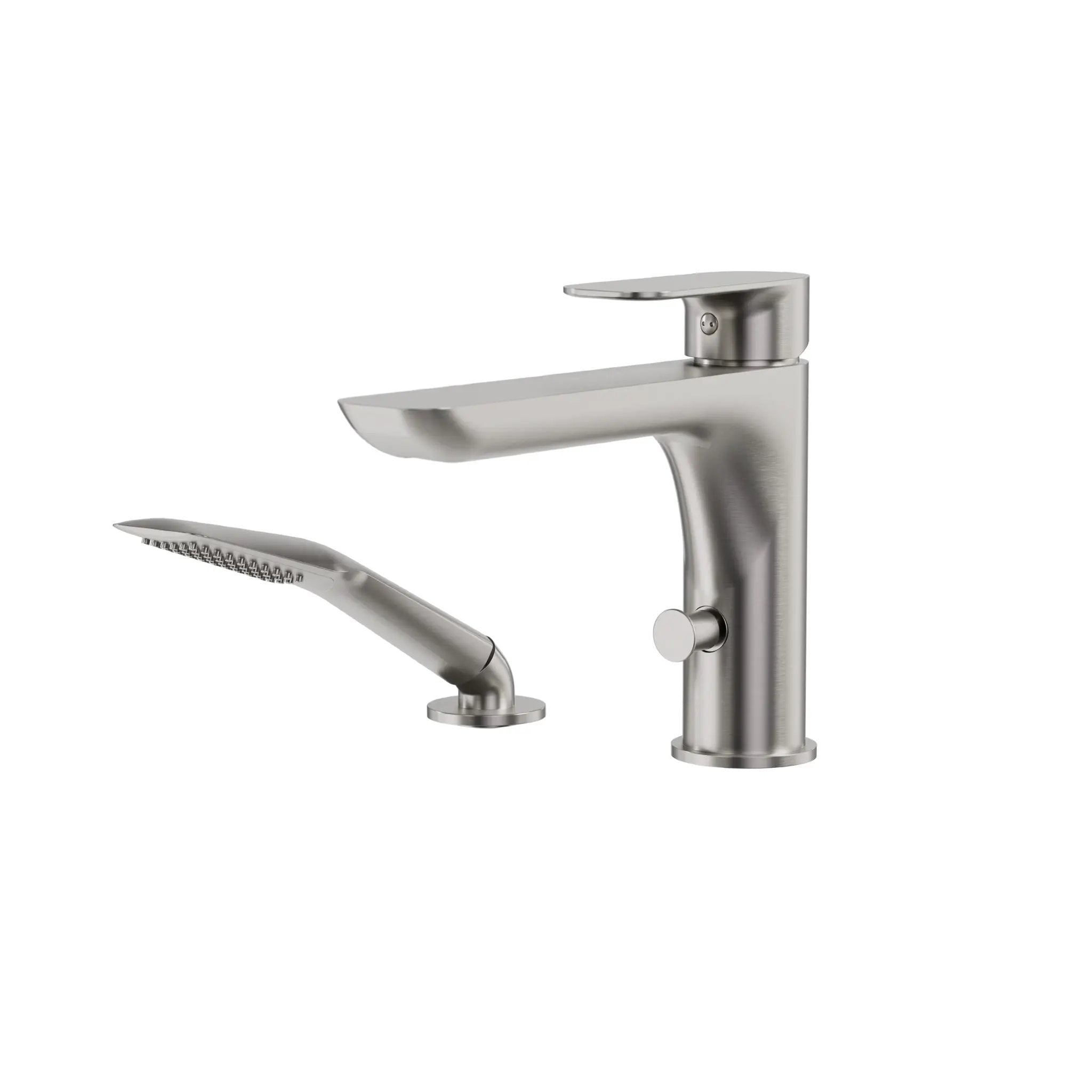 Aquabrass Must Deck Tub Filler with Handshower by Aquabrass