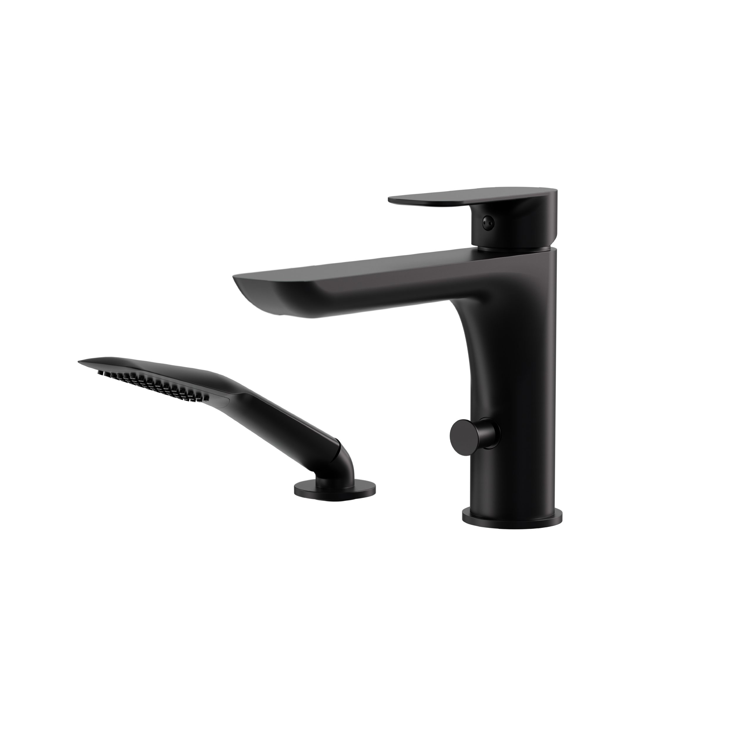 Aquabrass Must Deck Tub Filler with Handshower