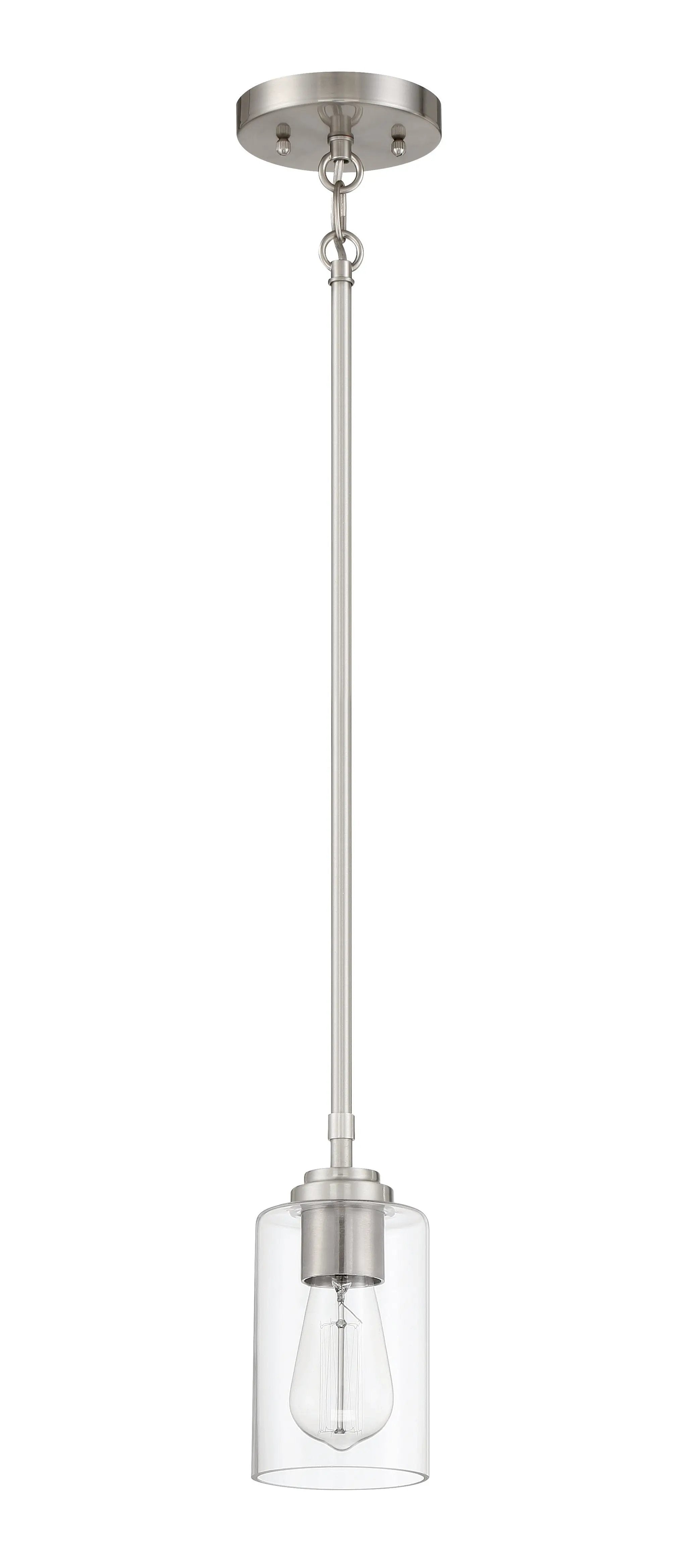 brushed polished nickel pendants