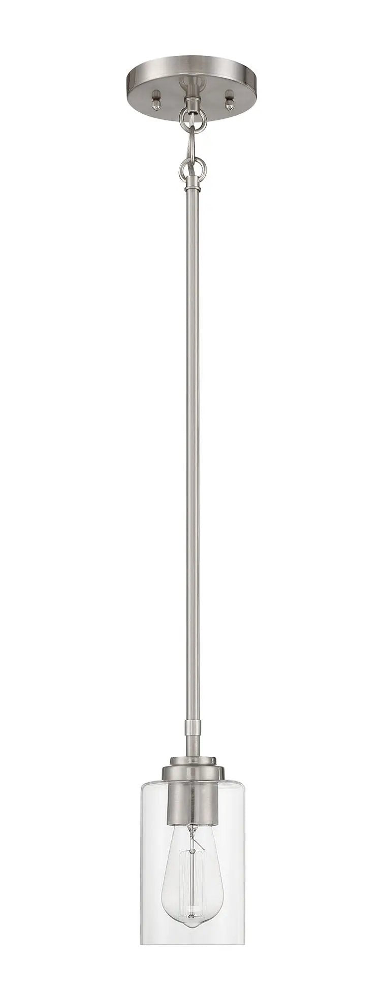 brushed polished nickel pendants