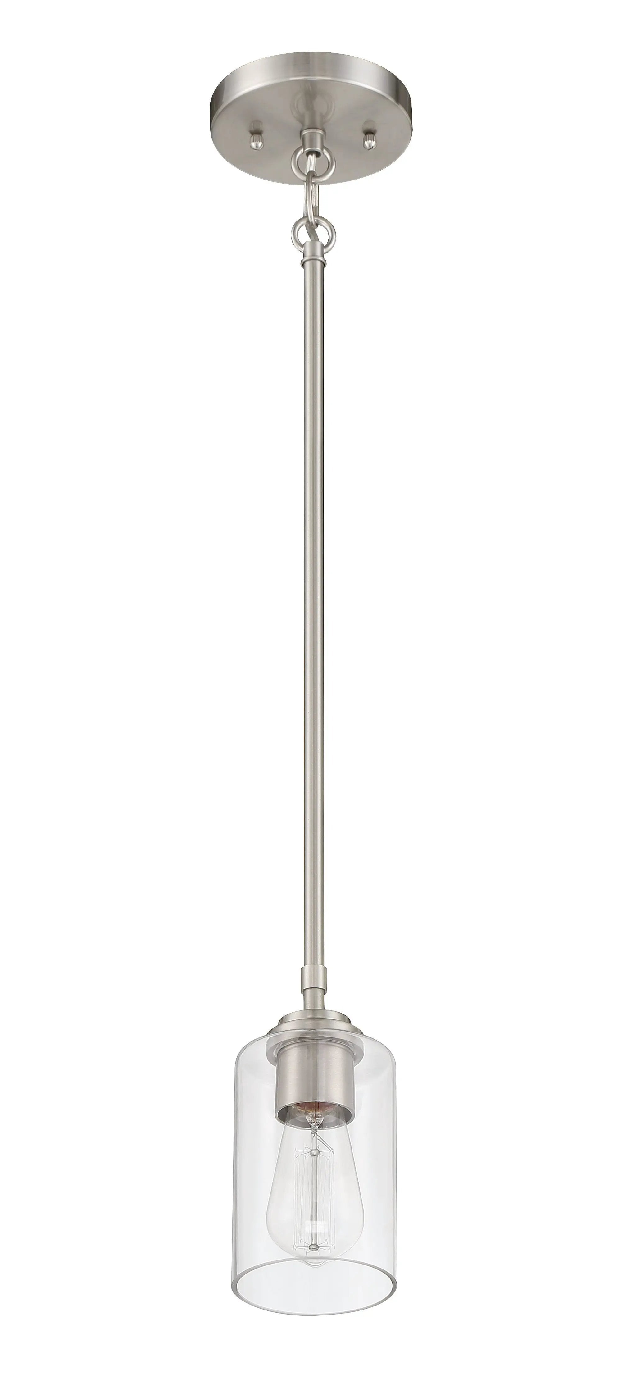 brushed polished nickel pendants