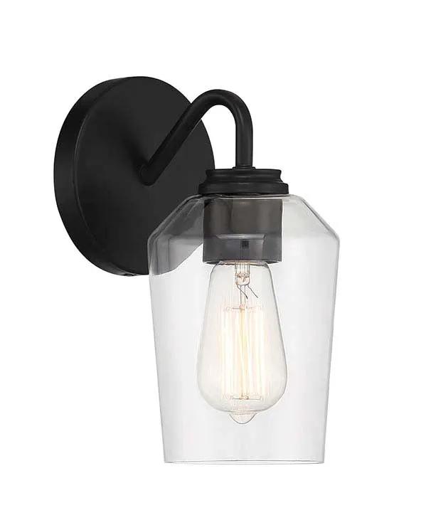 flat black wall sconces