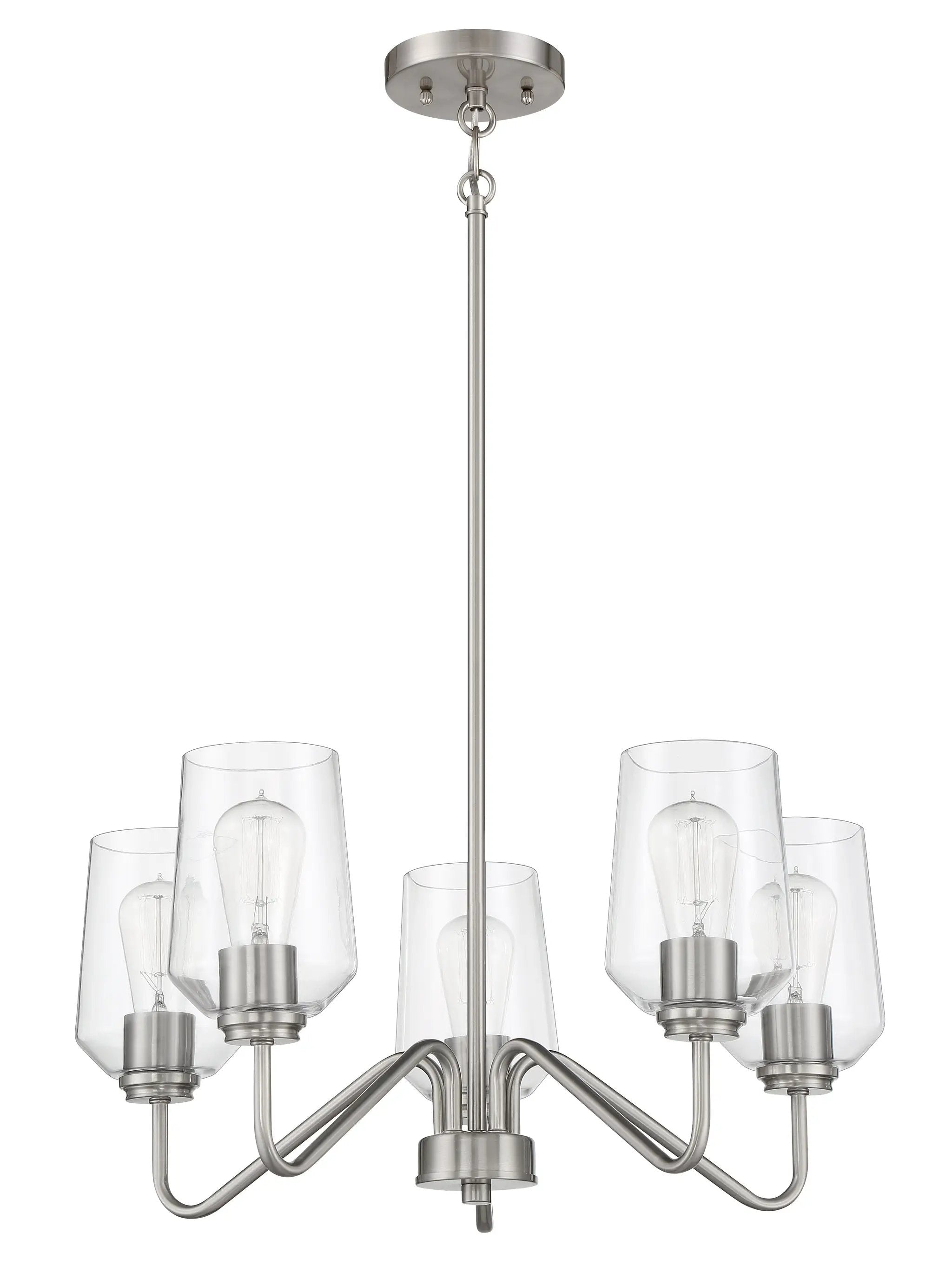 brushed polished nickel chandeliers