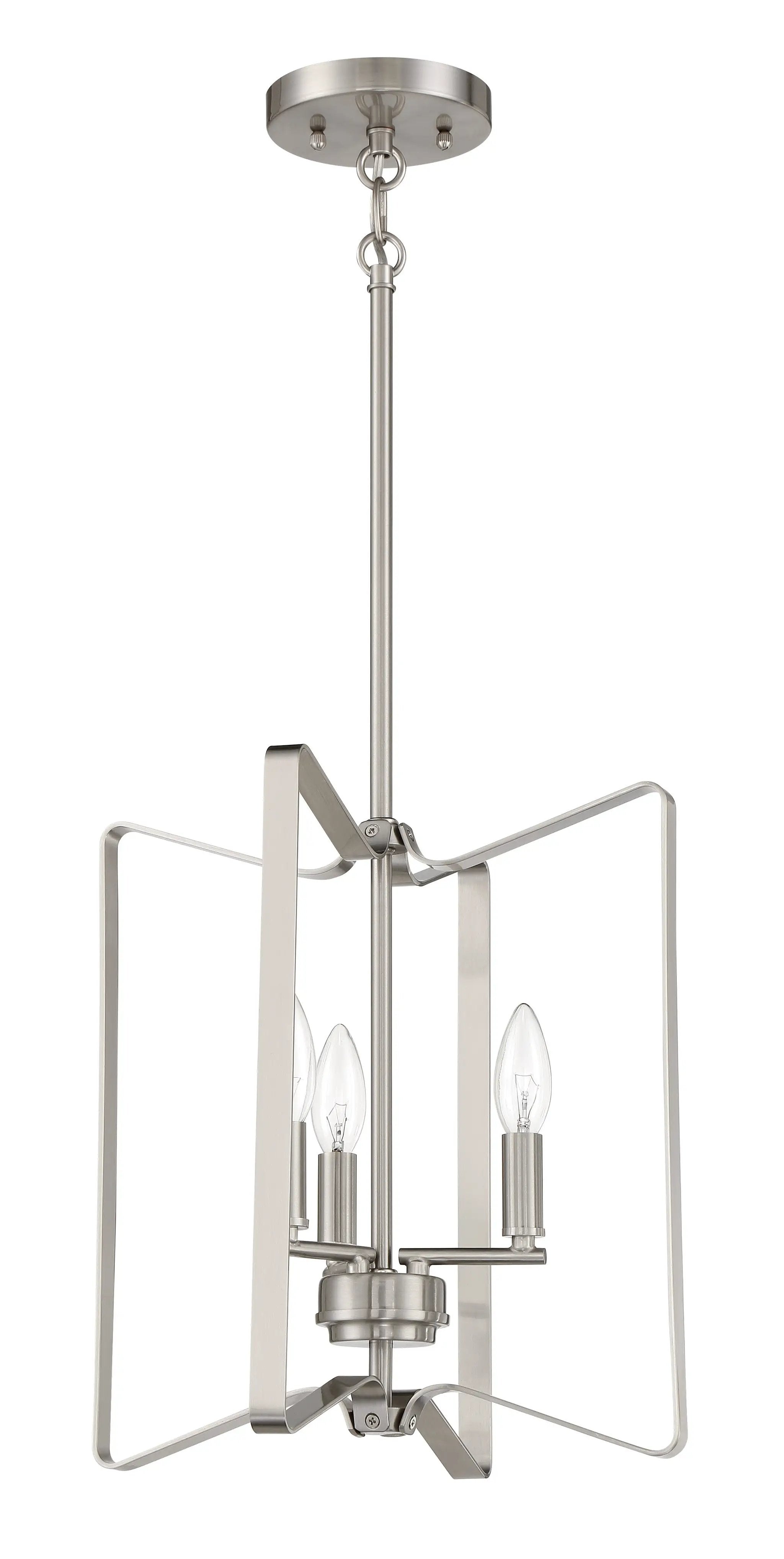 brushed polished nickel ceiling mount