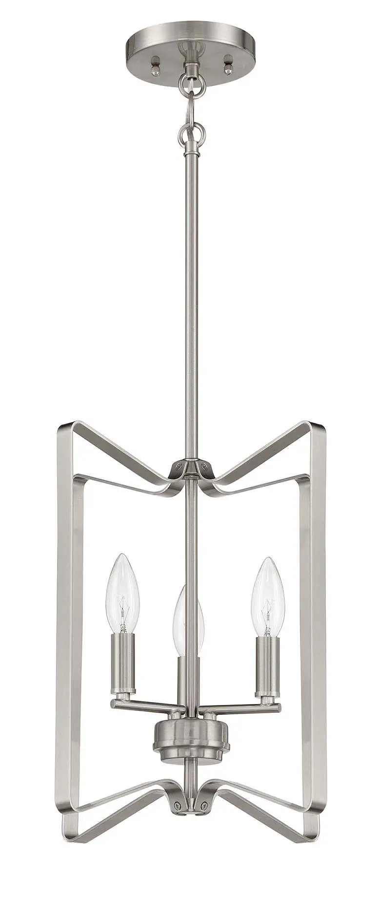 brushed polished nickel ceiling mount