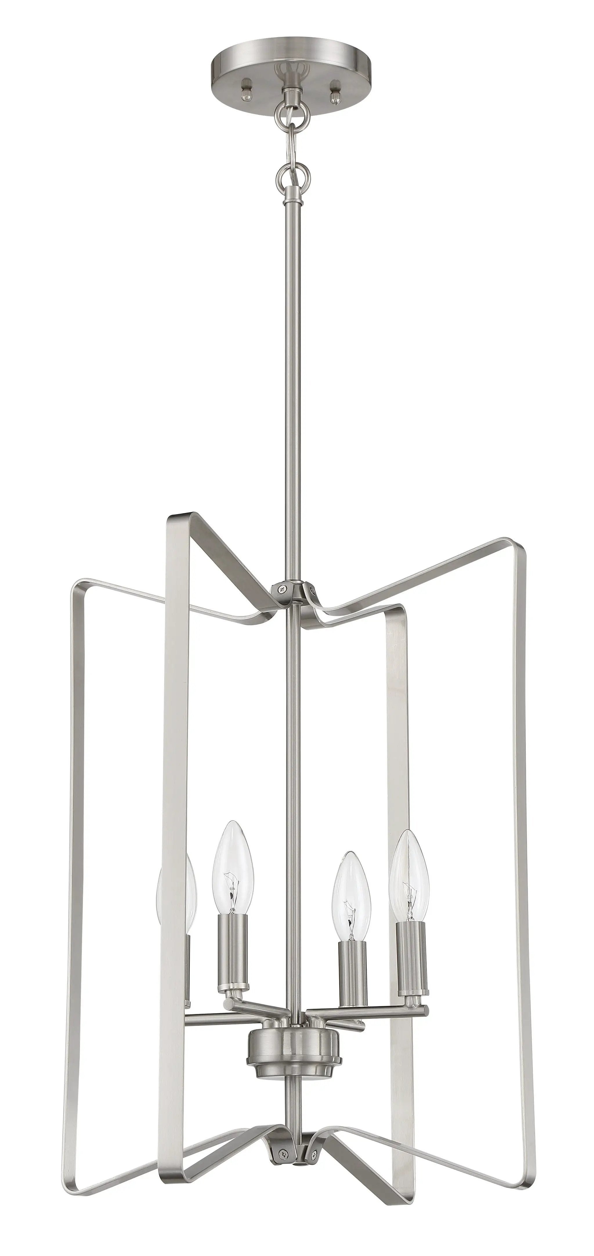 brushed polished nickel ceiling mount