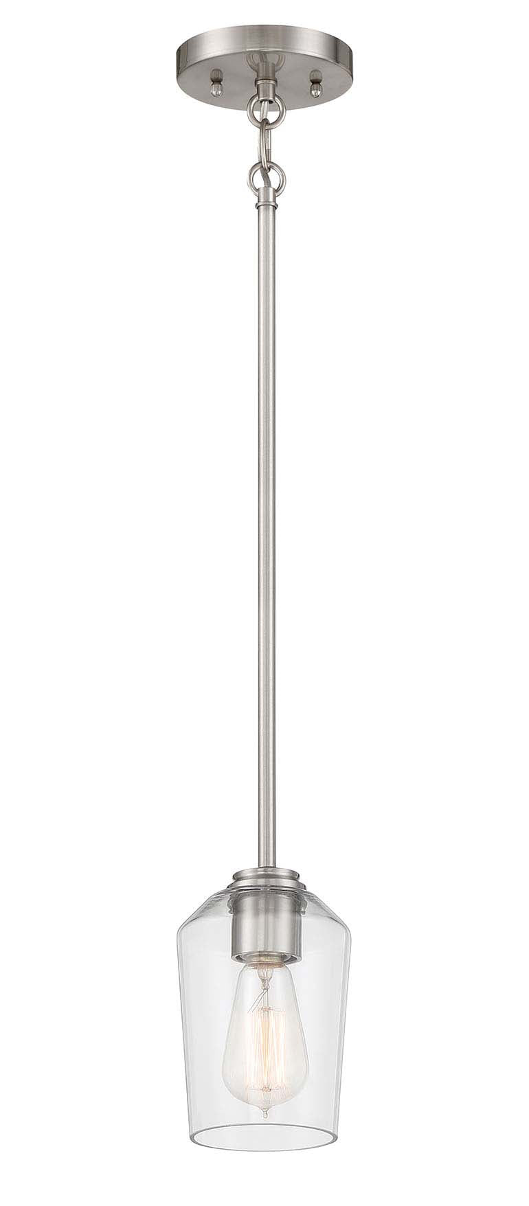 brushed polished nickel pendants