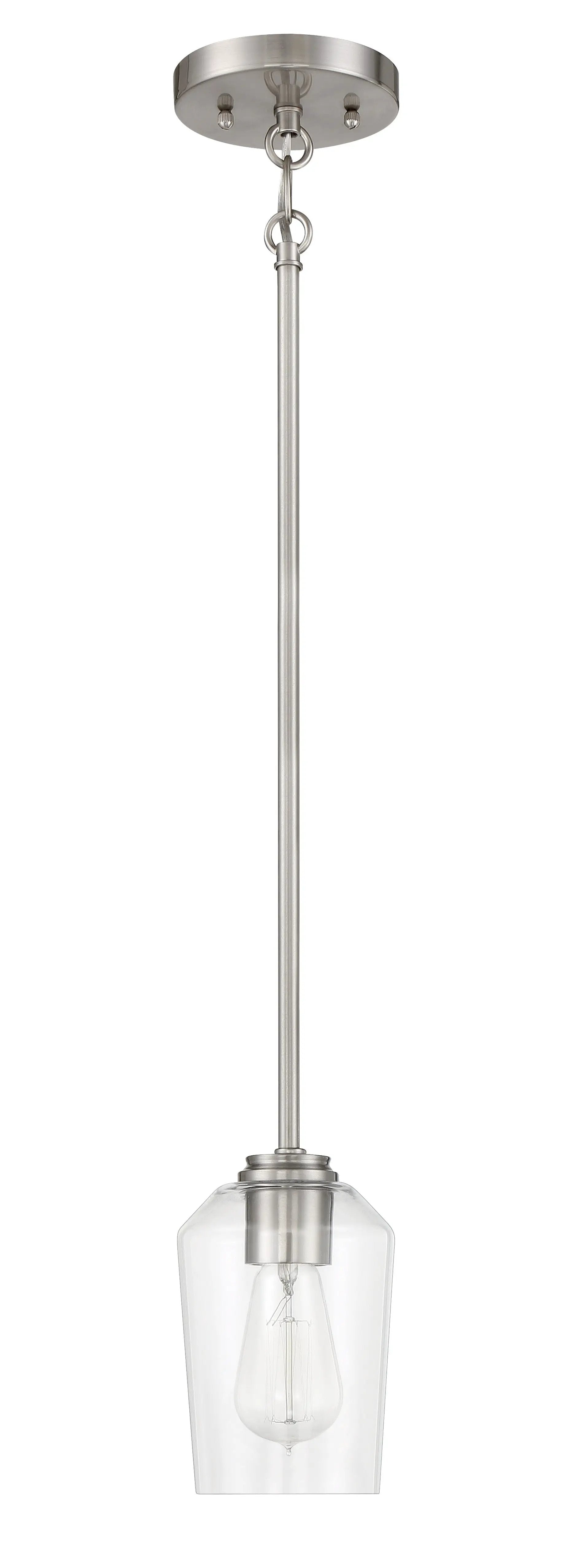 brushed polished nickel pendants