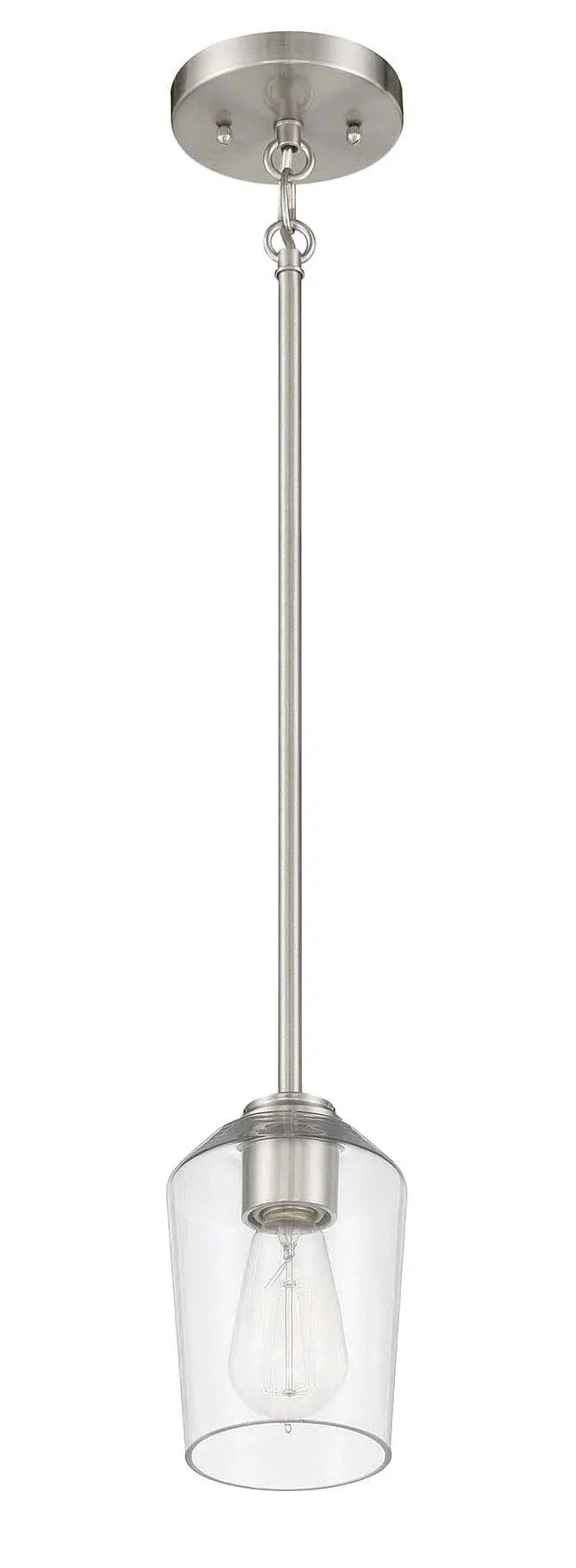 brushed polished nickel pendants