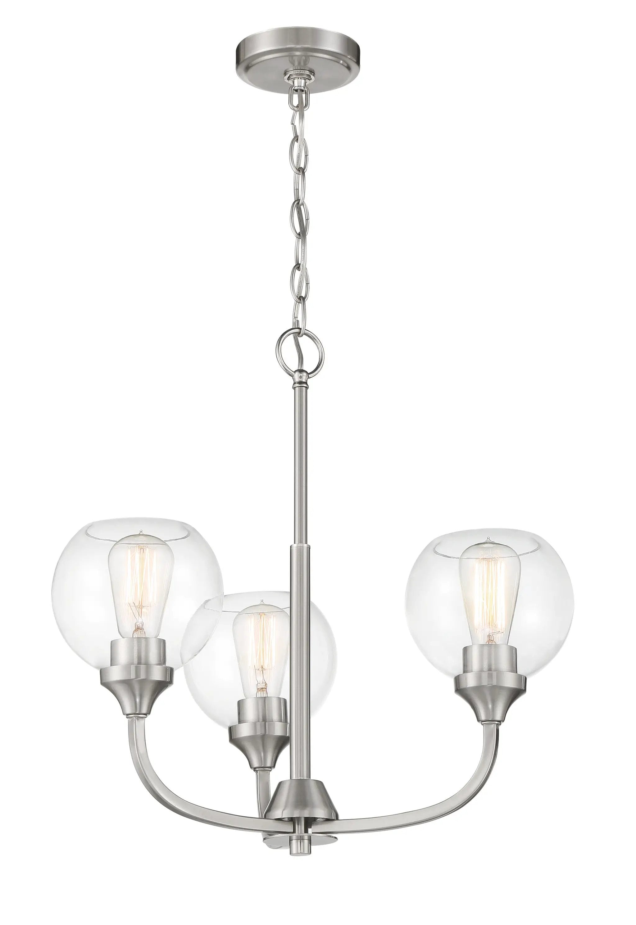 brushed polished nickel chandeliers