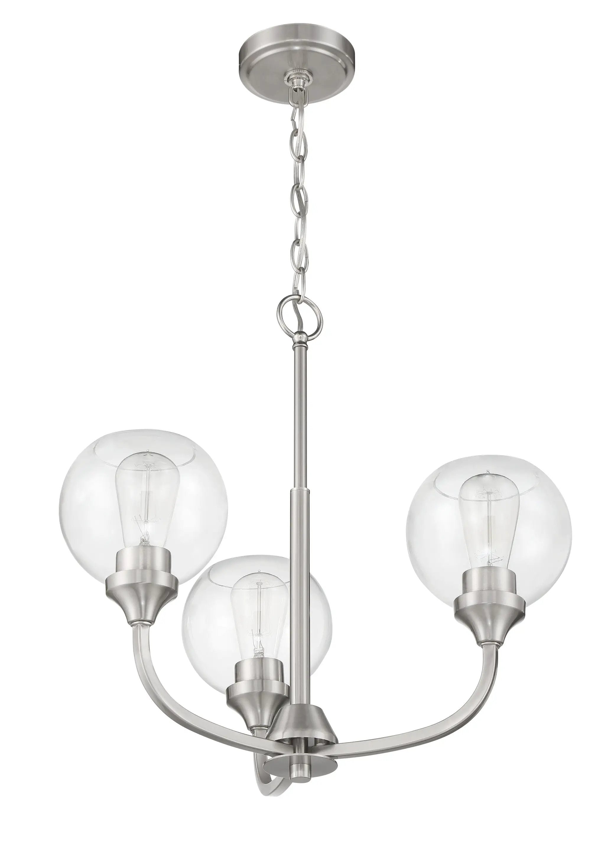 brushed polished nickel chandeliers