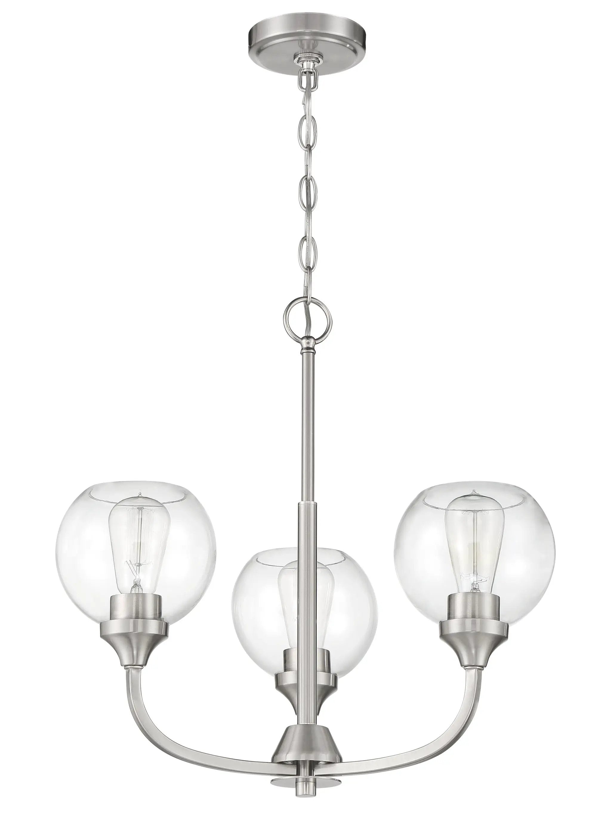 brushed polished nickel chandeliers