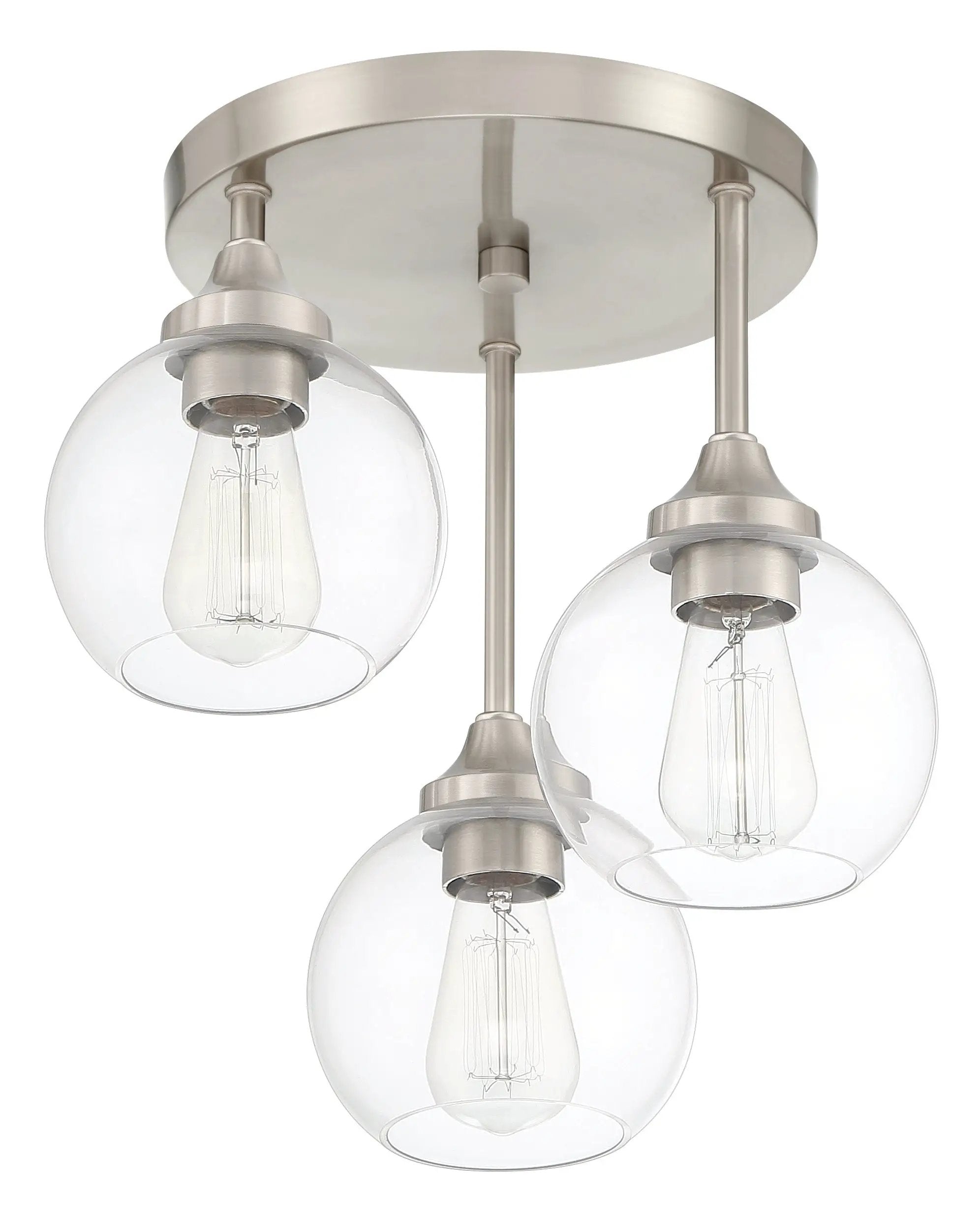 brushed polished nickel ceiling mount