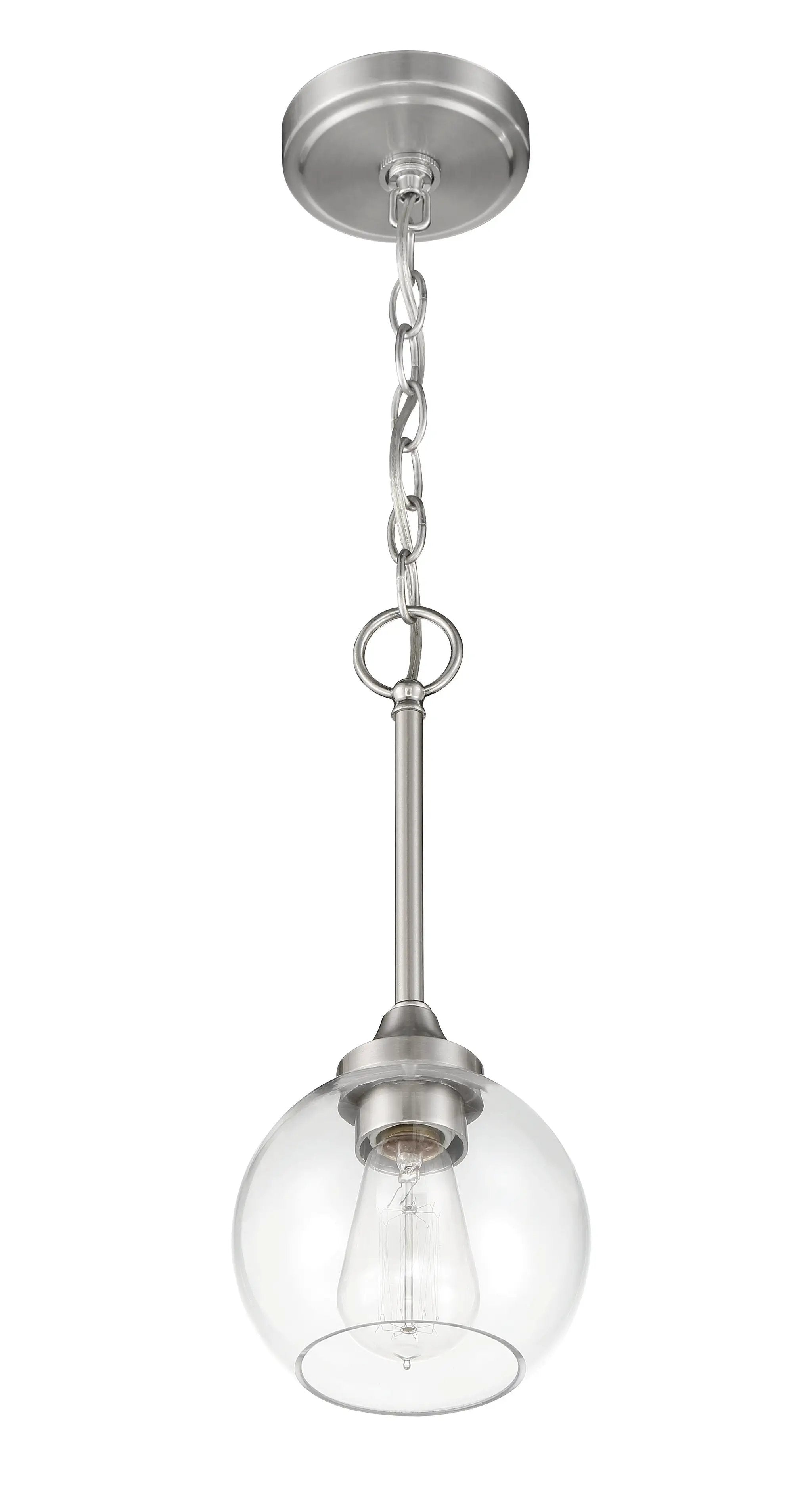 brushed polished nickel pendants