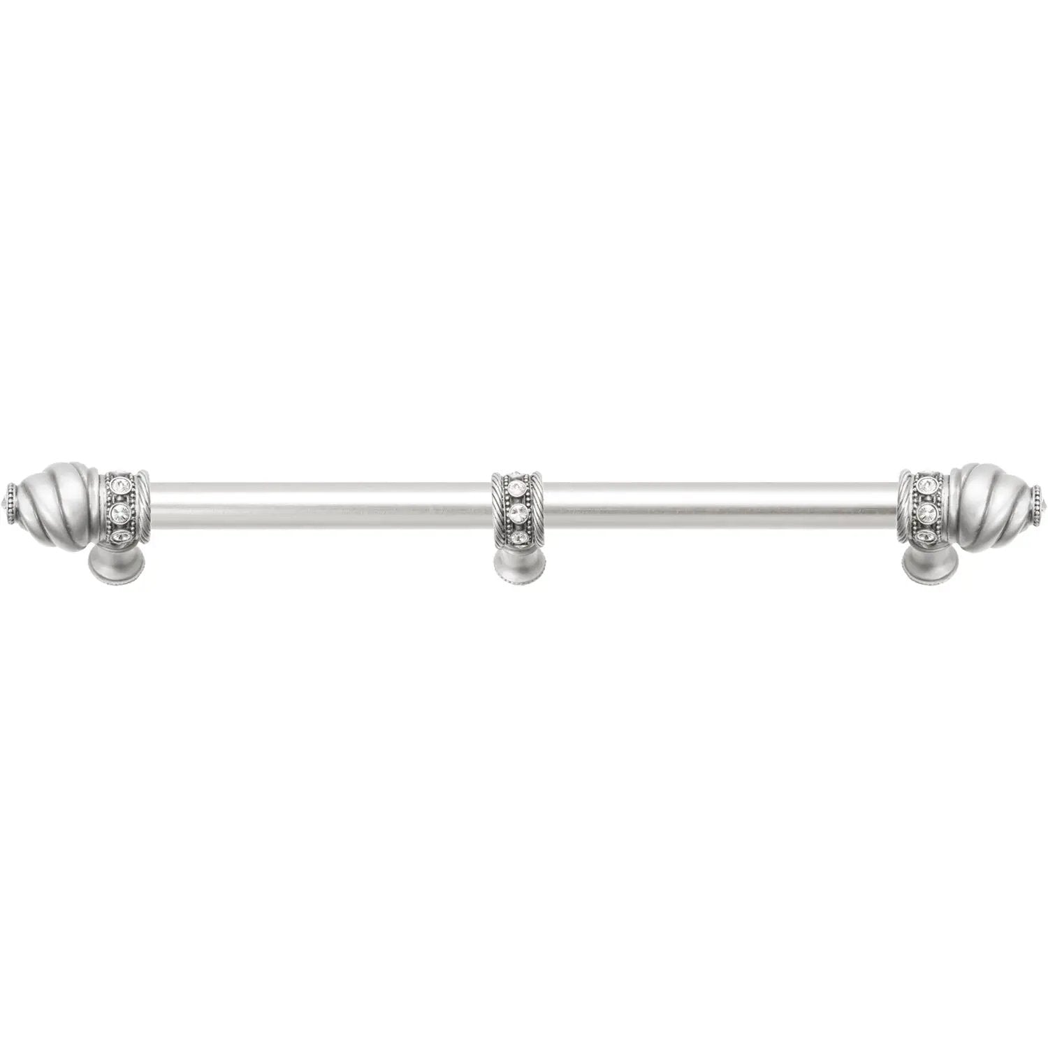Carpe Diem Caché II Appliance/Long Pull - 5/8" Smooth Bar and Center Brace - Decorated with Swarovski Crystals by Carpe Diem