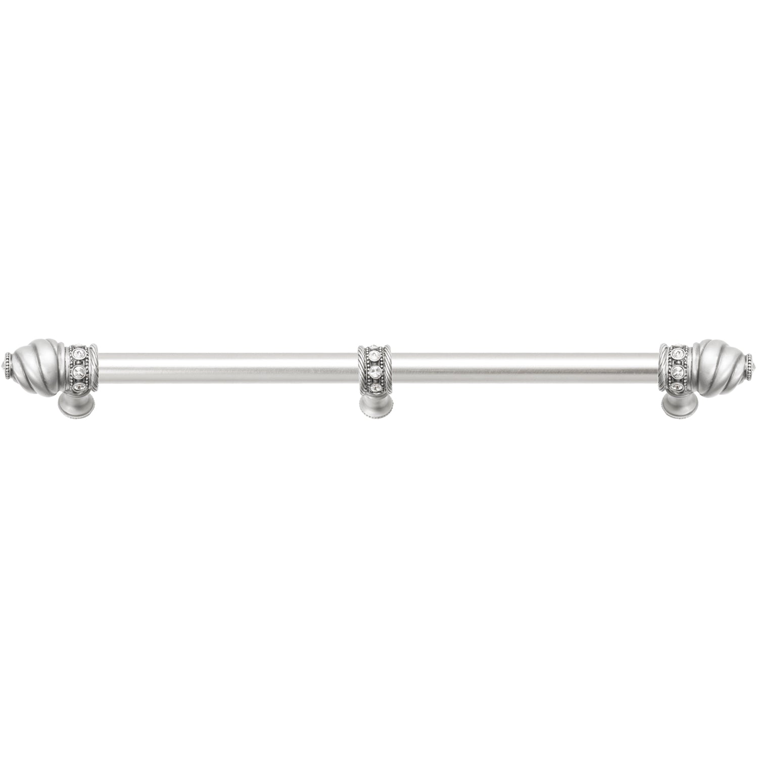 Carpe Diem Caché II Appliance/Long Pull - 5/8" Smooth Bar and Center Brace - Decorated with Swarovski Crystals by Carpe Diem