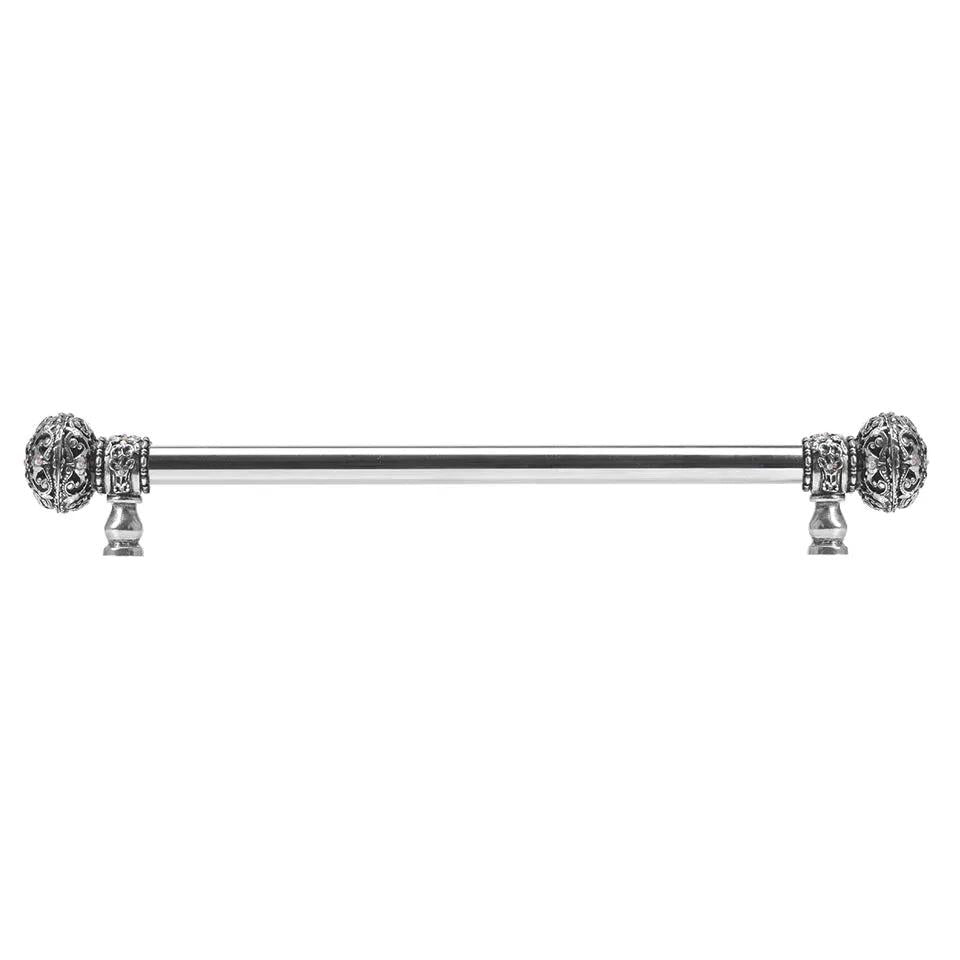 Carpe Diem Juliane Grace Large Finial Appliance/Long Pull - 5/8" Smooth Bar - Decorated with Swarovski Crystals by Carpe Diem