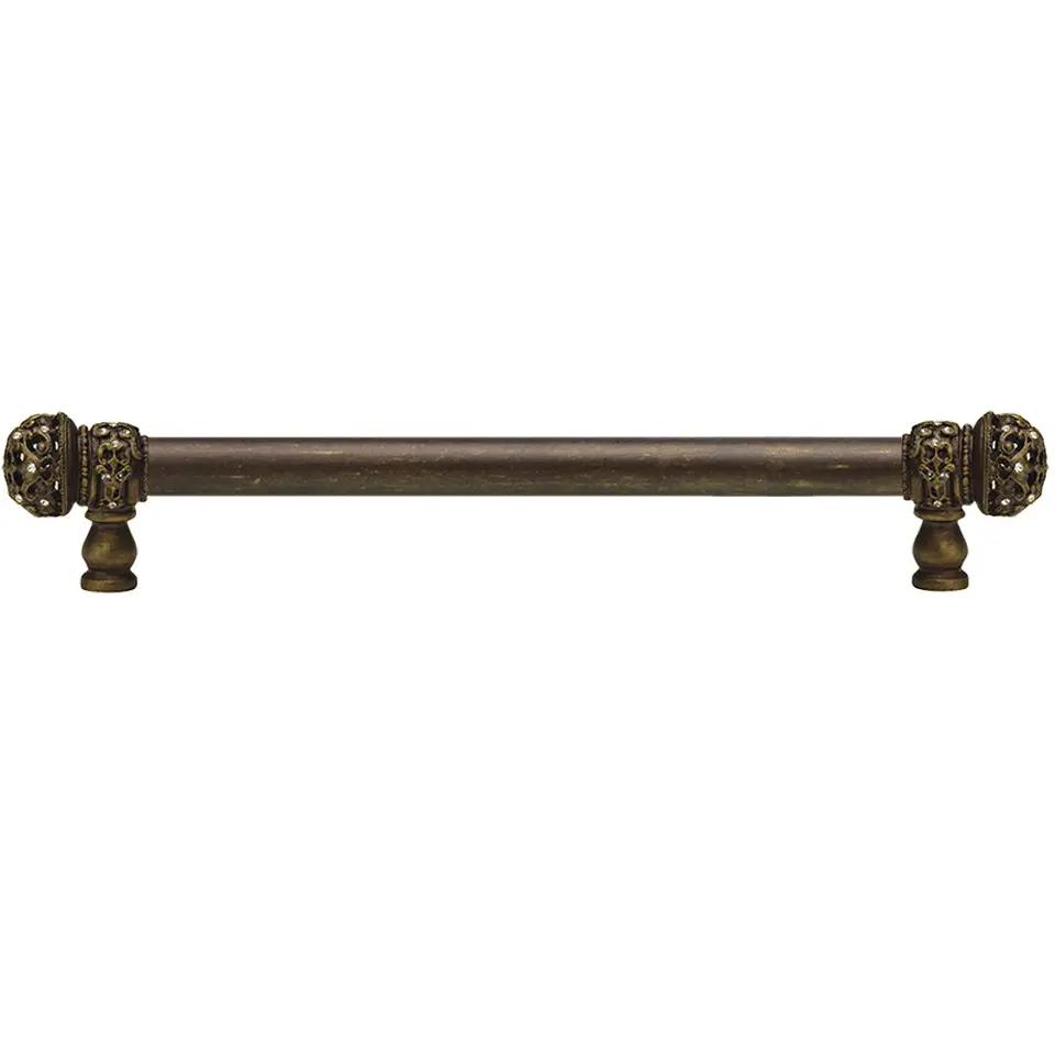 Carpe Diem Juliane Grace Medium Finial Appliance/Long Pull - 5/8" Smooth Bar - Decorated with Swarovski Crystals by Carpe Diem