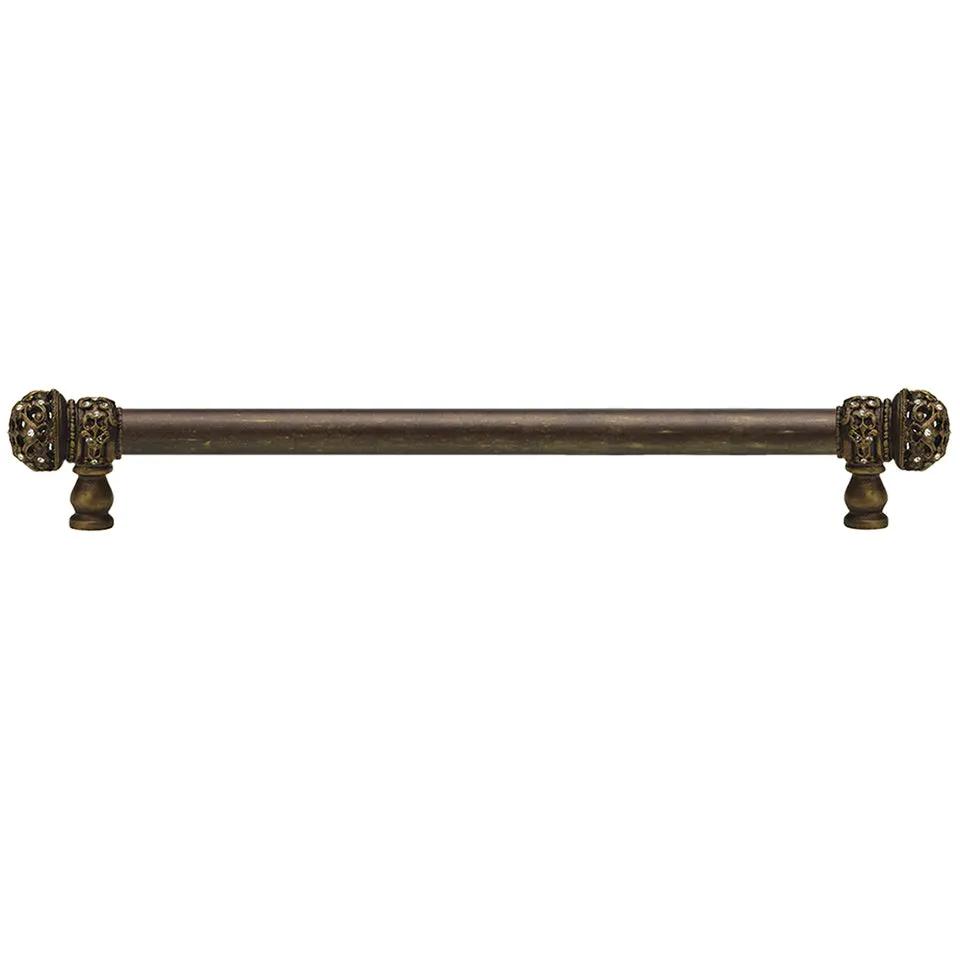 Carpe Diem Juliane Grace Medium Finial Appliance/Long Pull - 5/8" Smooth Bar - Decorated with Swarovski Crystals by Carpe Diem