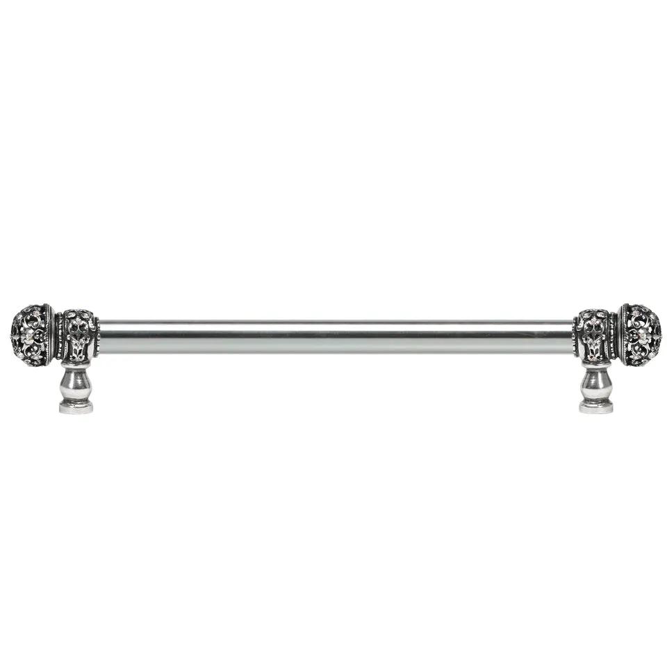 Carpe Diem Juliane Grace Medium Finial Appliance/Long Pull - 5/8" Smooth Bar - Decorated with Swarovski Crystals by Carpe Diem