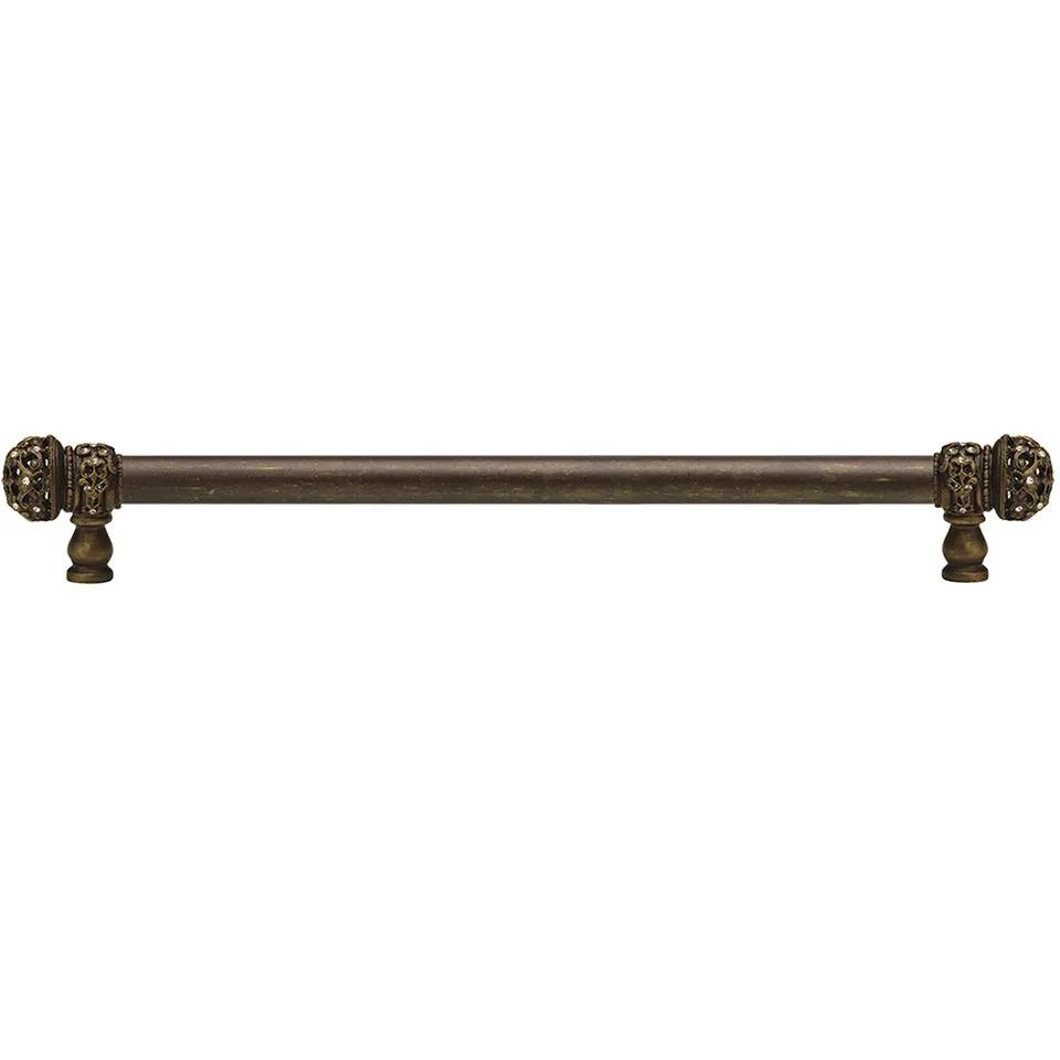 Carpe Diem Juliane Grace Medium Finial Appliance/Long Pull - 5/8" Smooth Bar - Decorated with Swarovski Crystals by Carpe Diem