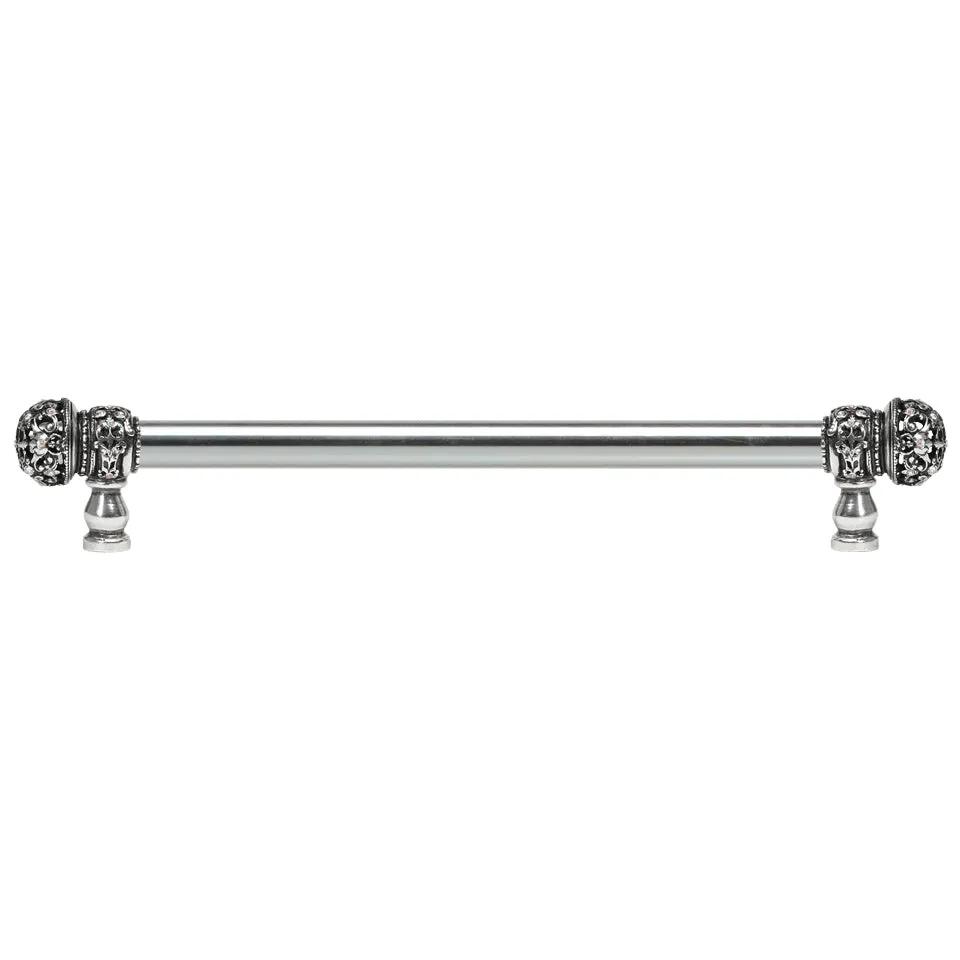 Carpe Diem Juliane Grace Medium Finial Appliance/Long Pull - 5/8" Smooth Bar - Decorated with Swarovski Crystals by Carpe Diem