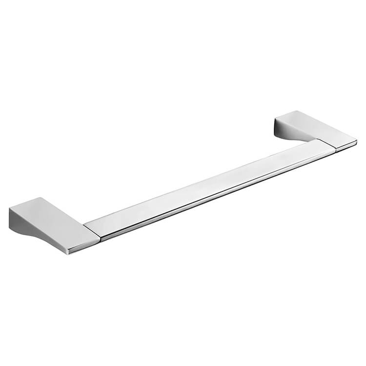 polished chrome towel bar