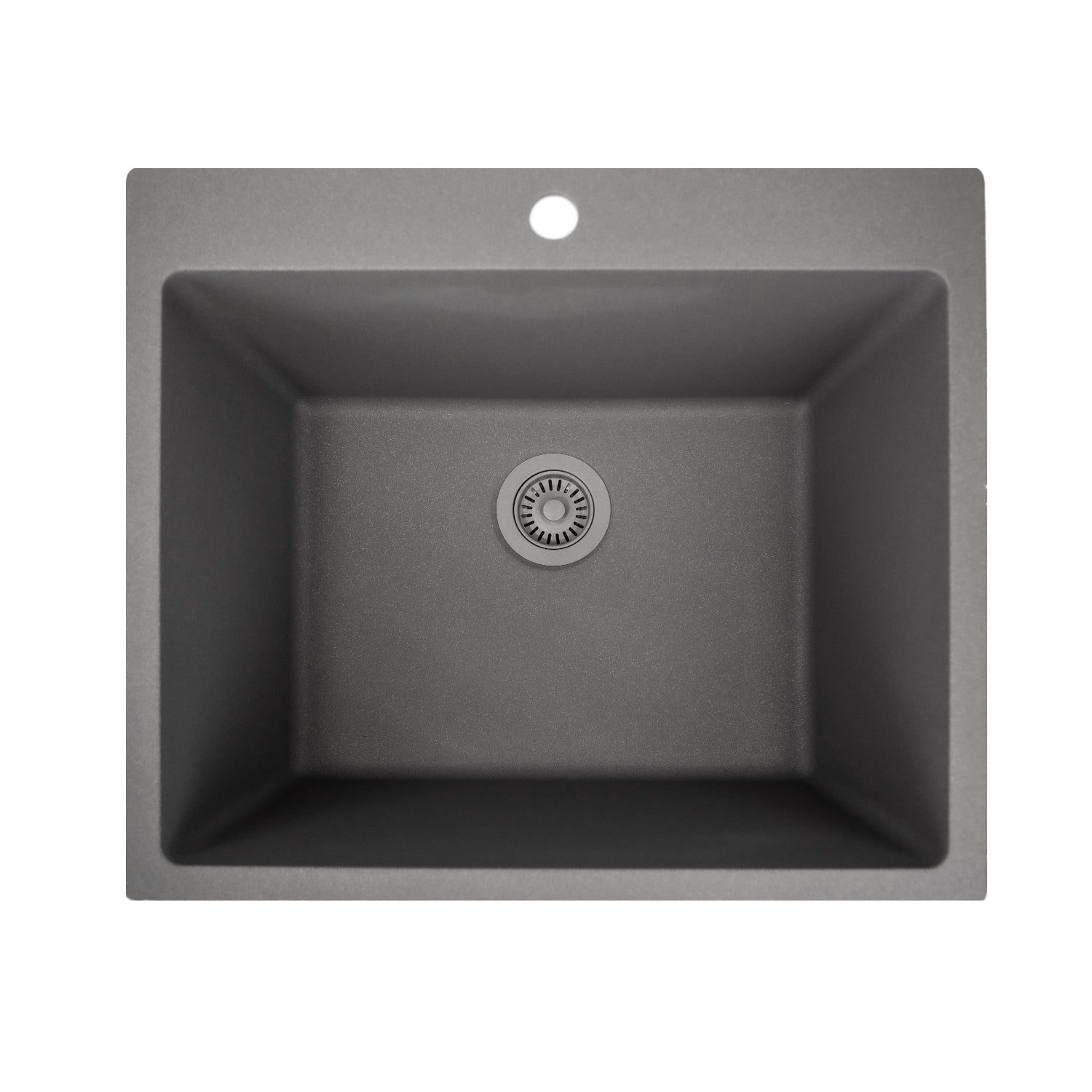 Nantucket Sinks 12 inch Single Bowl Dualmount Granite Composite Laundry Sink