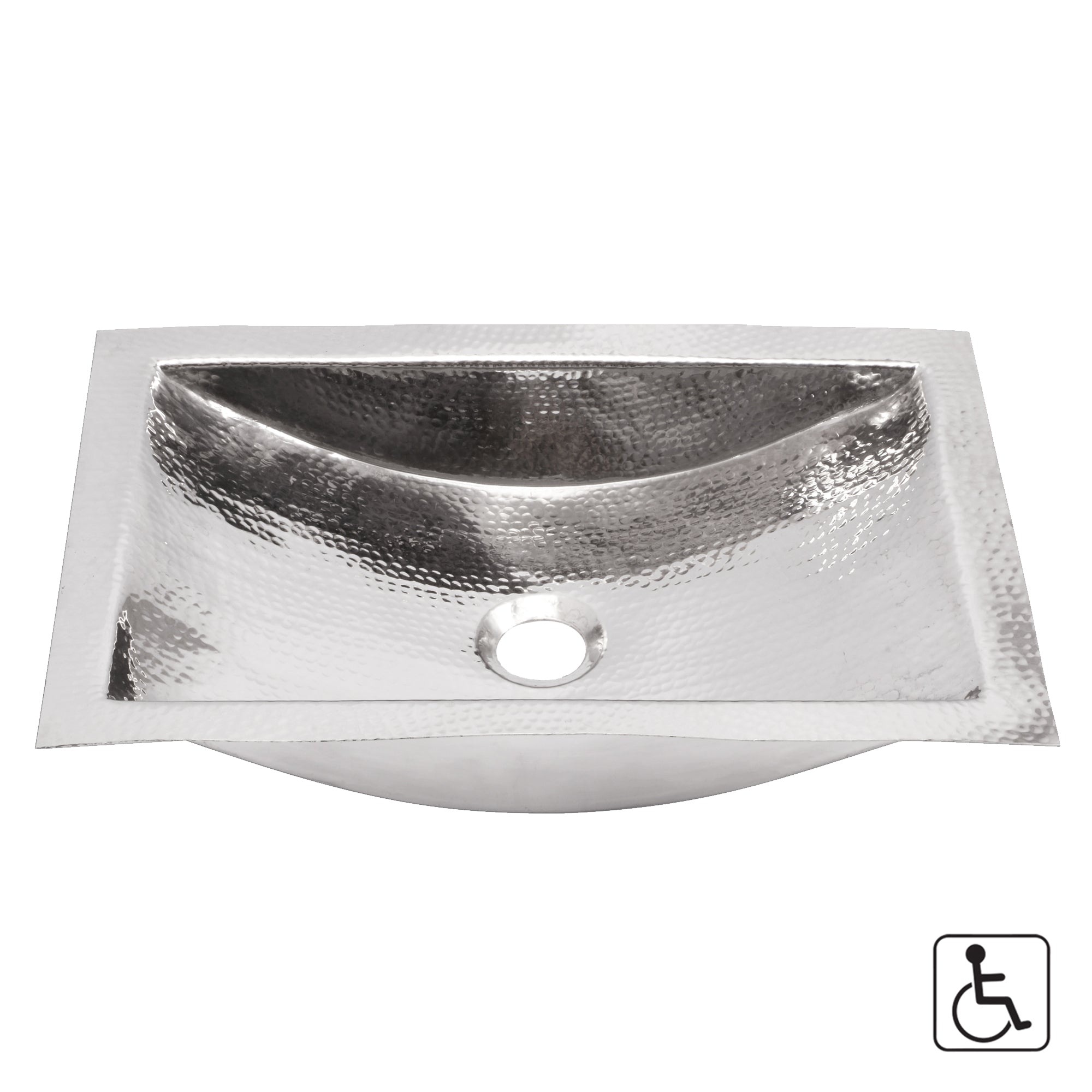 silver bathroom sink