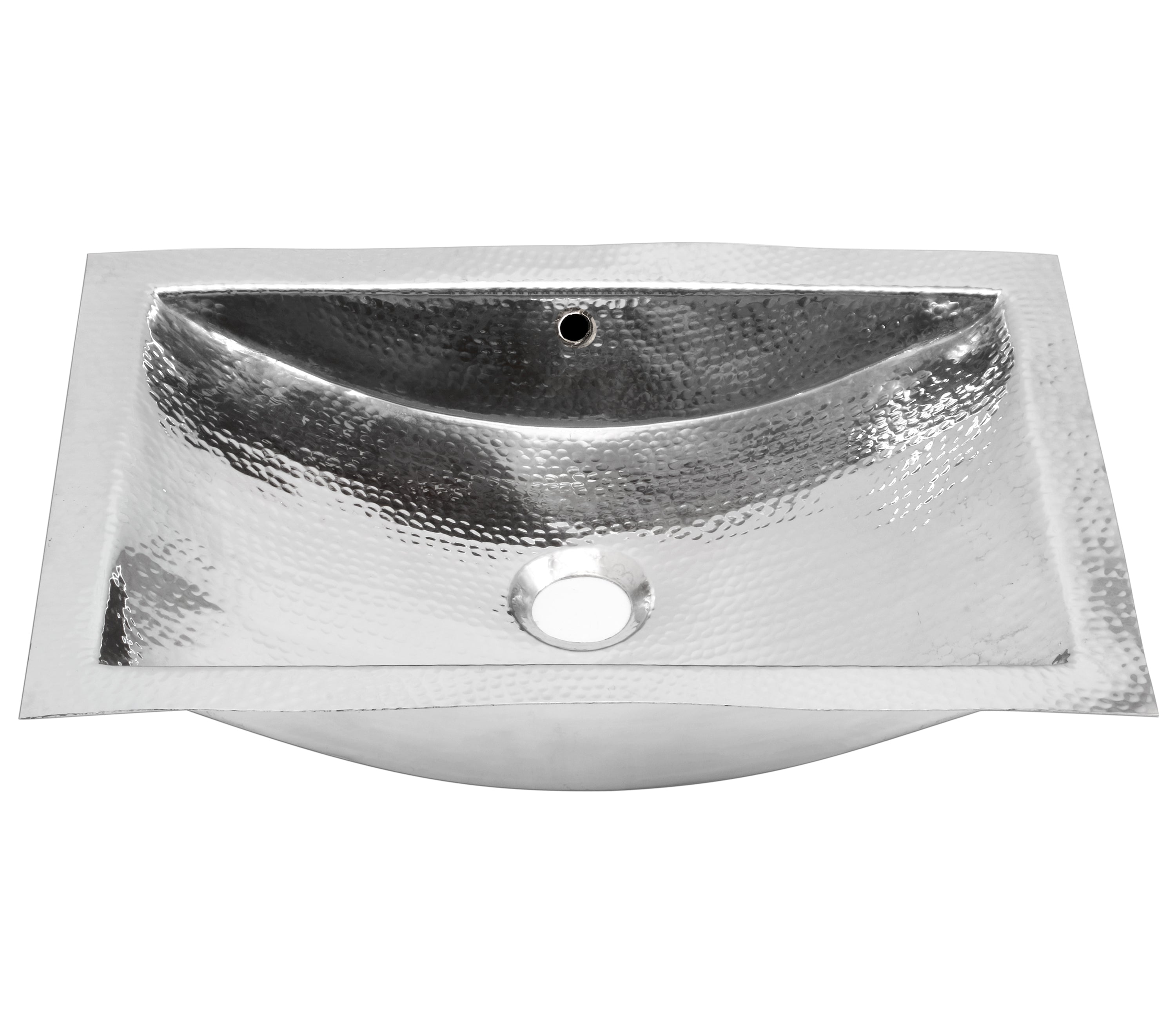 silver bathroom sink