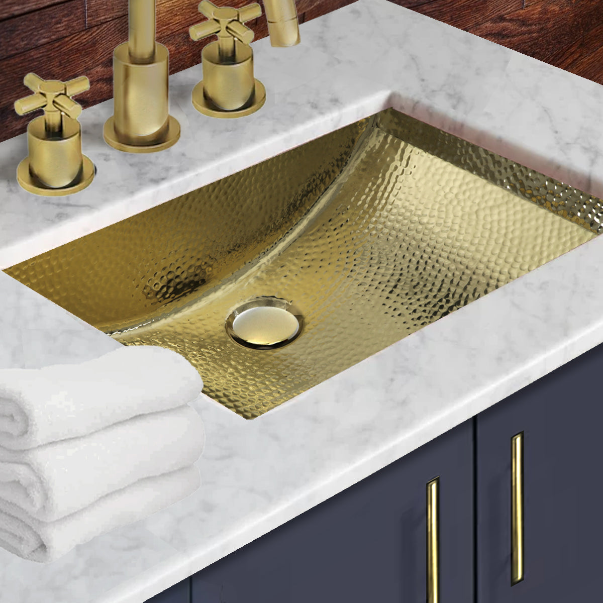 brass bathroom sink